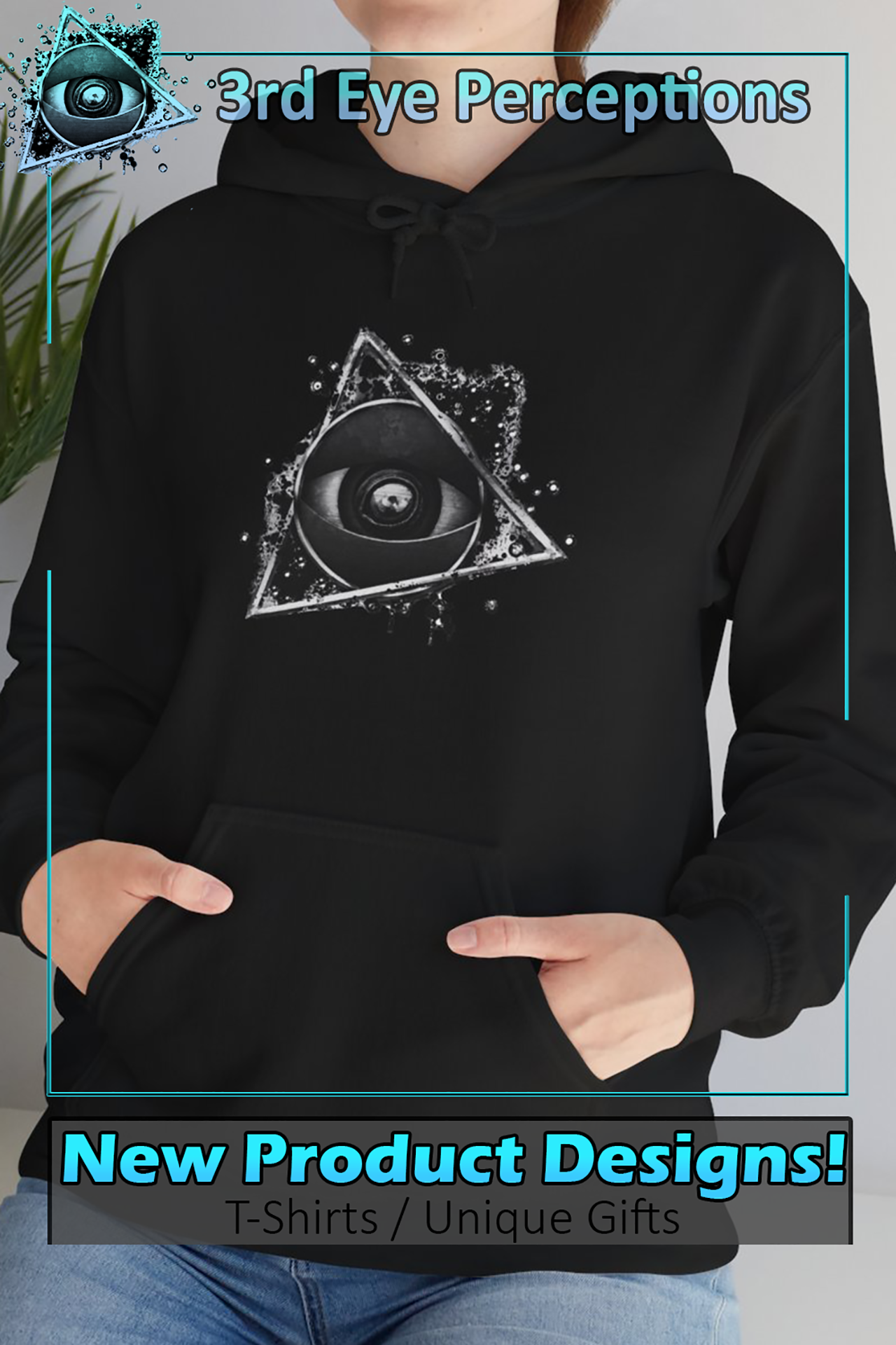 3rd Eye Perceptions Merch BW ( Unisex Heavy Blend™ Hooded )