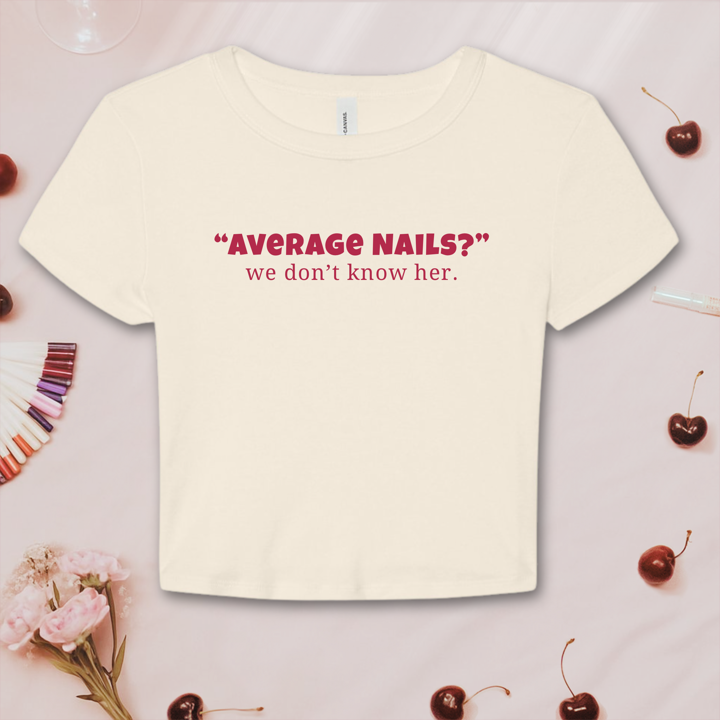 Average Nails? Bella &amp; Canvas Baby Tee product thumbnail image