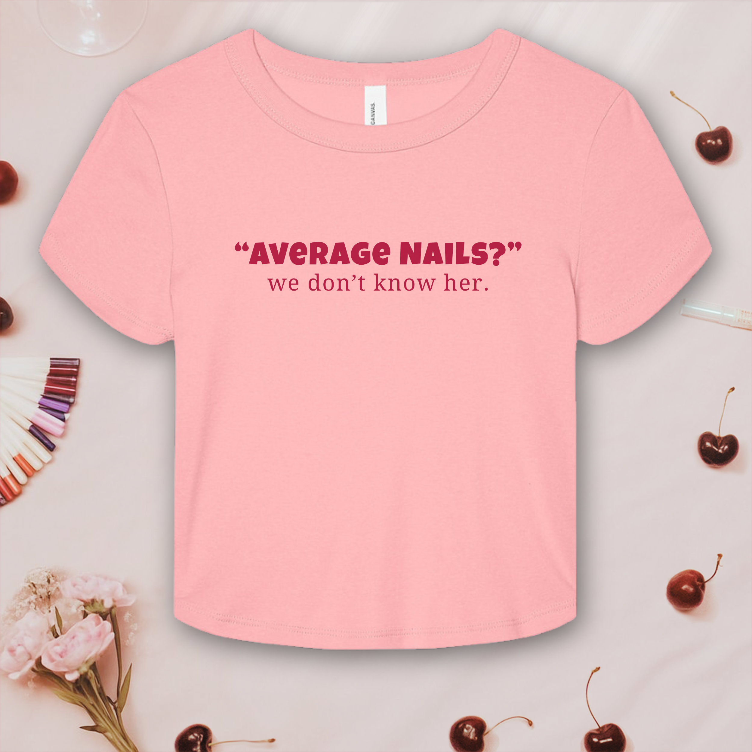 Average Nails? Bella &amp; Canvas Baby Tee product thumbnail image