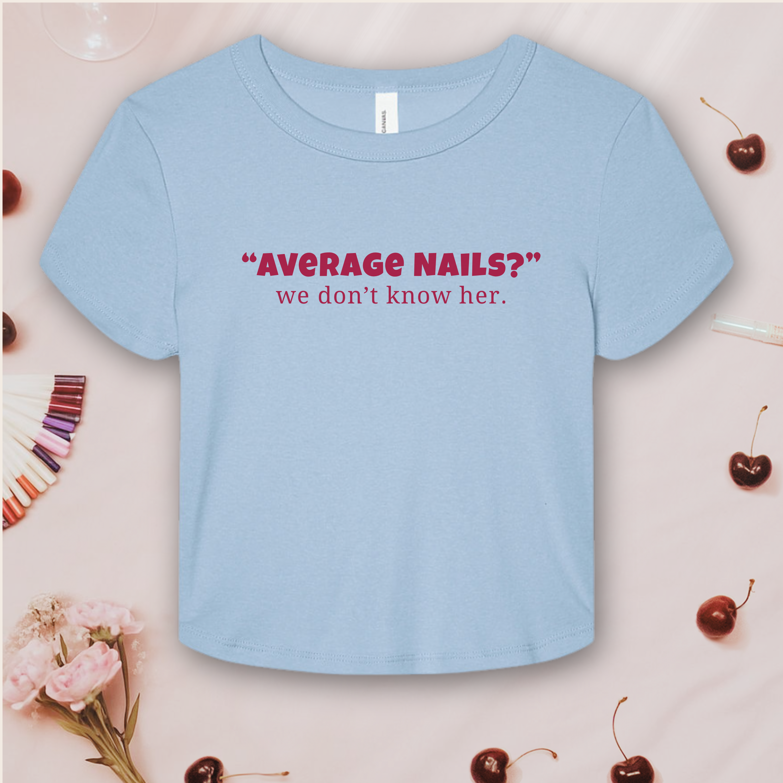 Average Nails? Bella &amp; Canvas Baby Tee product thumbnail image