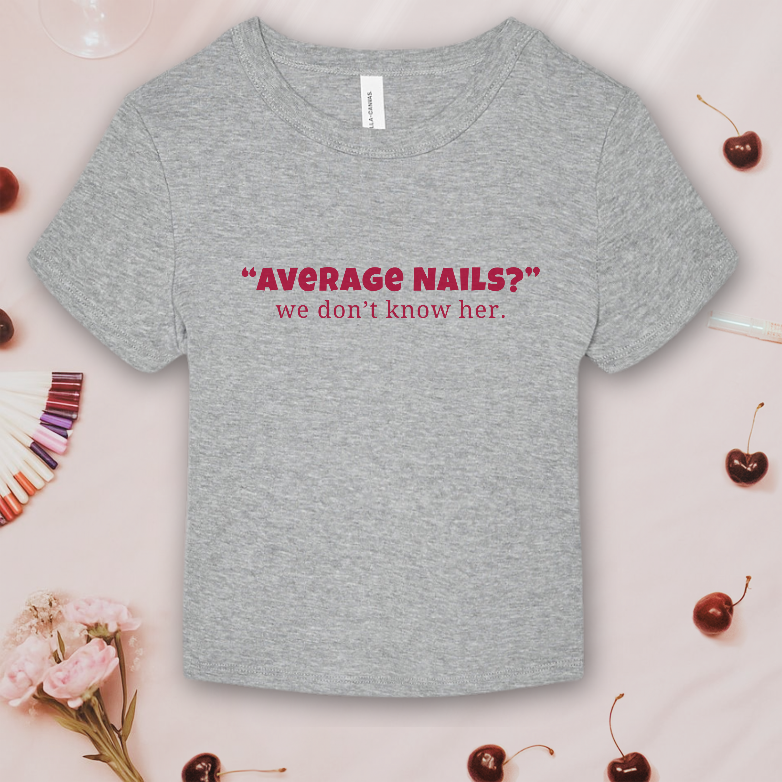 Average Nails? Bella &amp; Canvas Baby Tee product thumbnail image