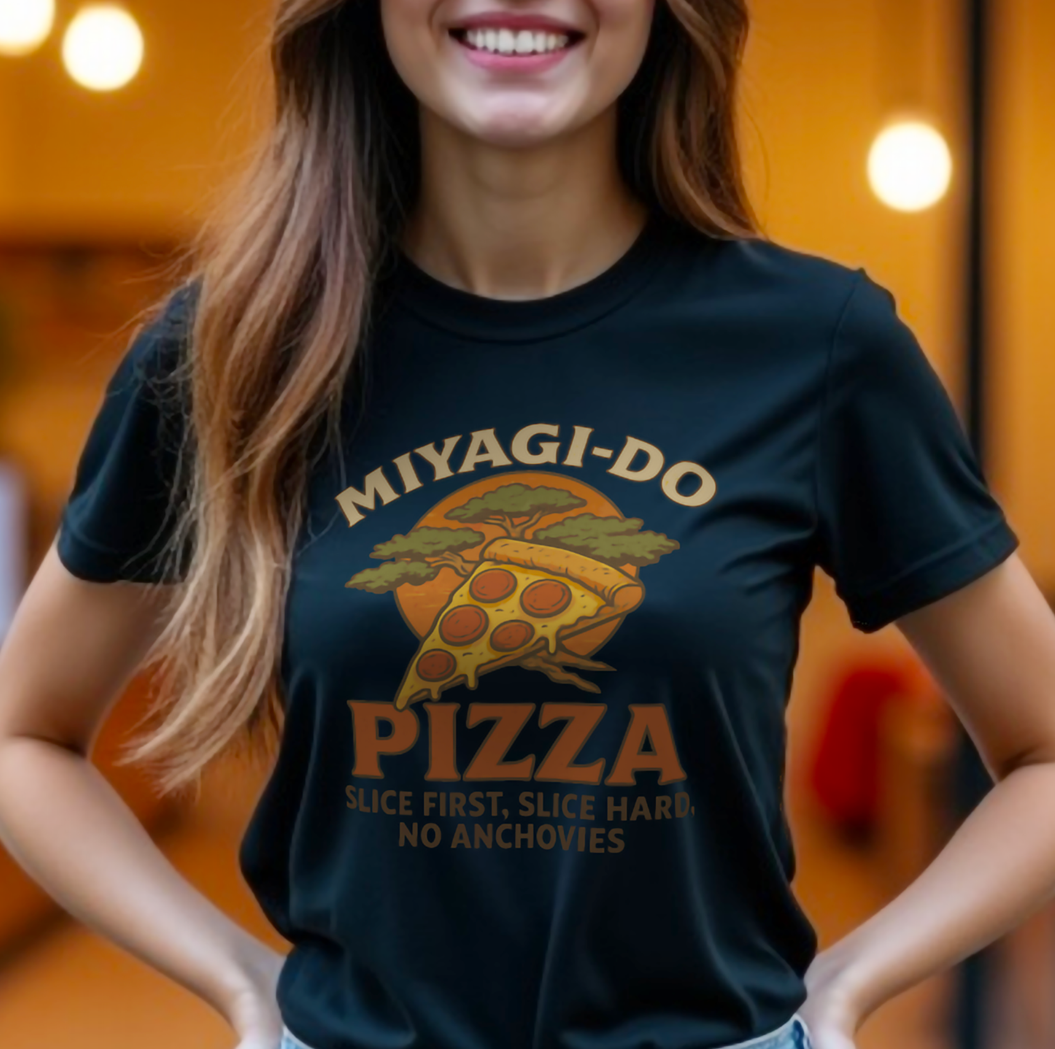 Miyagi-Do Pizza T-Shirt | Fun Foodie Tee, Casual Wear, Gift for Pizza Lovers, Unique Restaurant Shirt, Retro Style Clothing