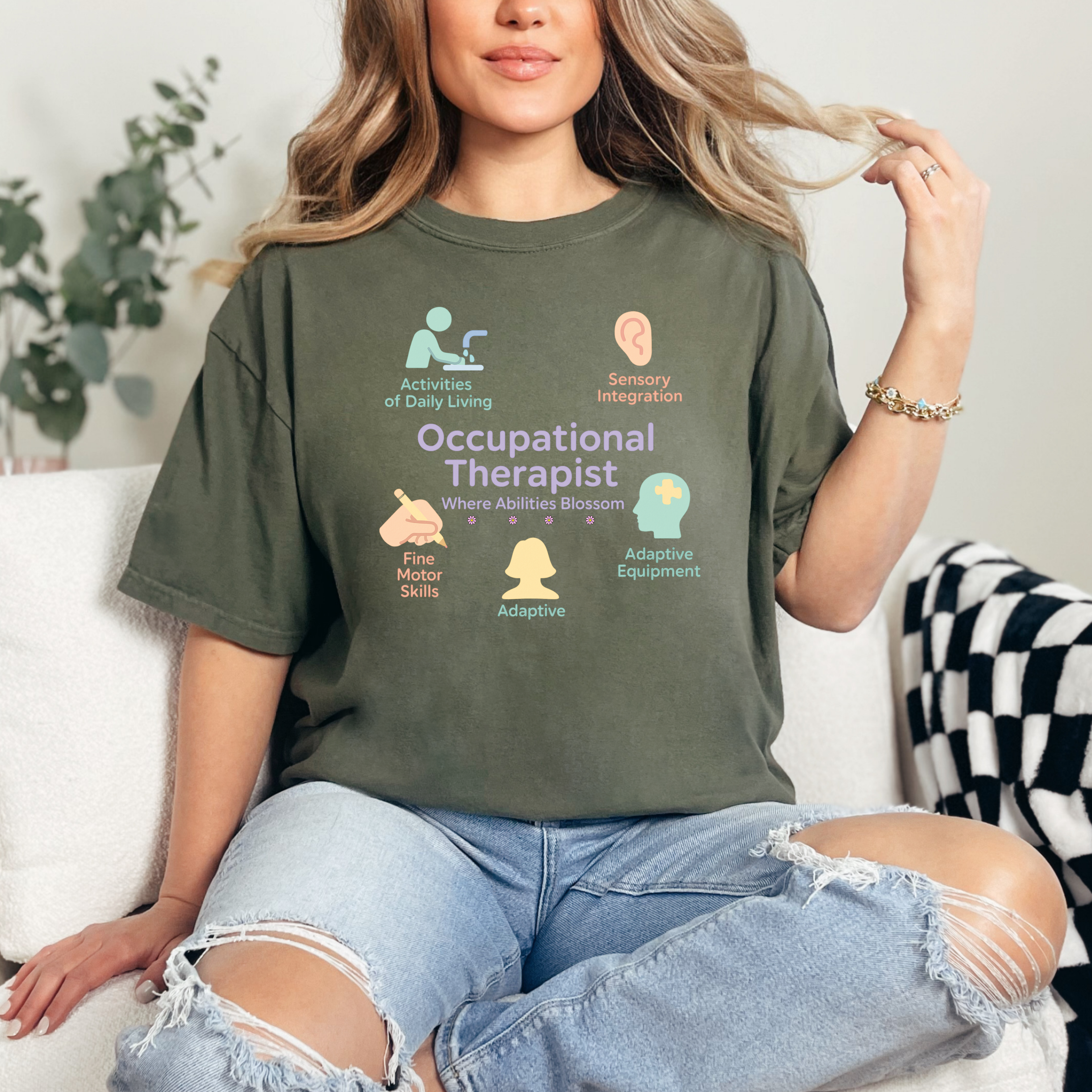 Occupational Therapist T-Shirt, Gift for OT, OT Shirt, Therapy Appreciation Tee, Healthcare Professional Apparel, Therapist Gift, OT, Therapist shirt, OT Tee