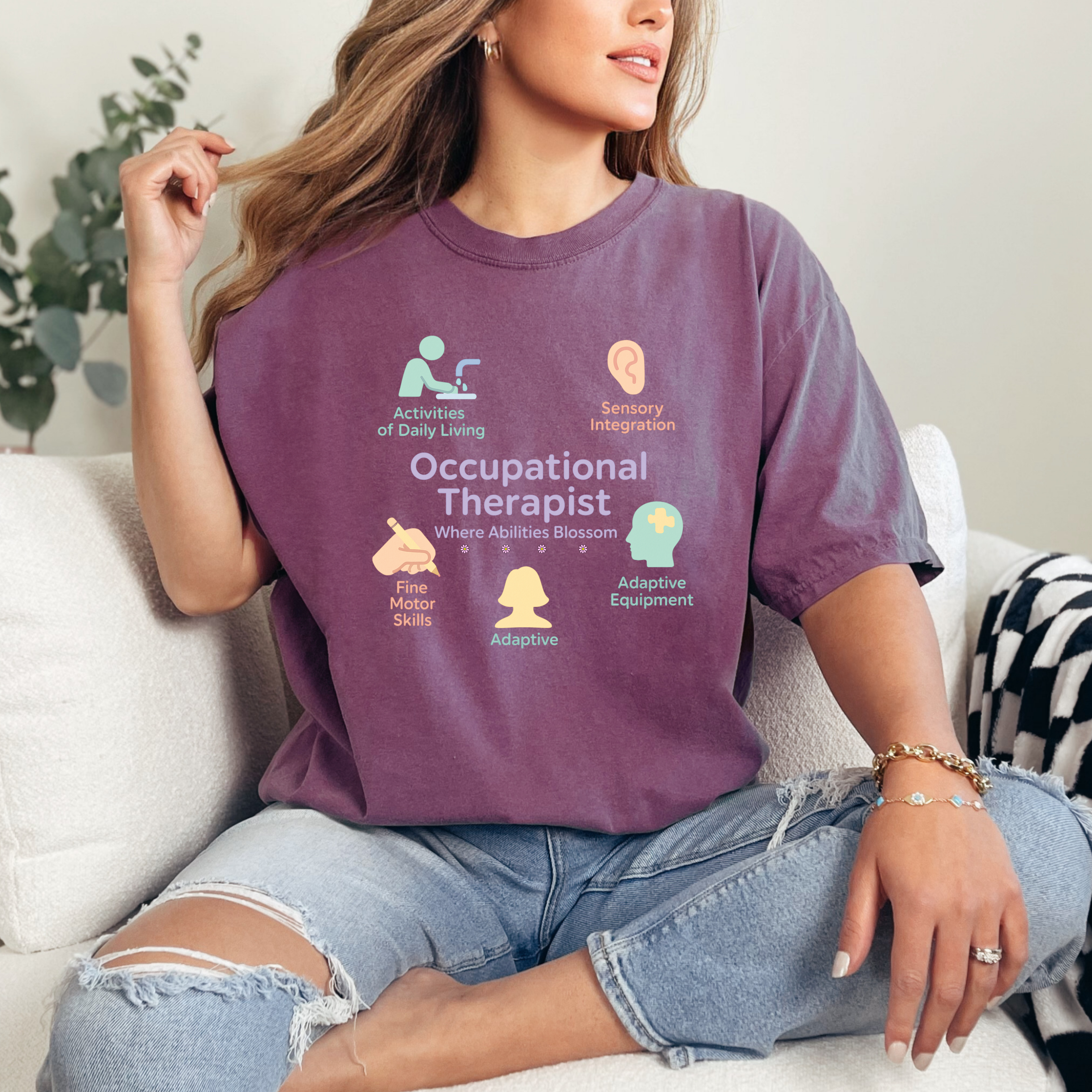 Occupational Therapist T-Shirt, Gift for OT, OT Shirt, Therapy Appreciation Tee, Healthcare Professional Apparel, Therapist Gift, OT, Therapist shirt, OT Tee product thumbnail image