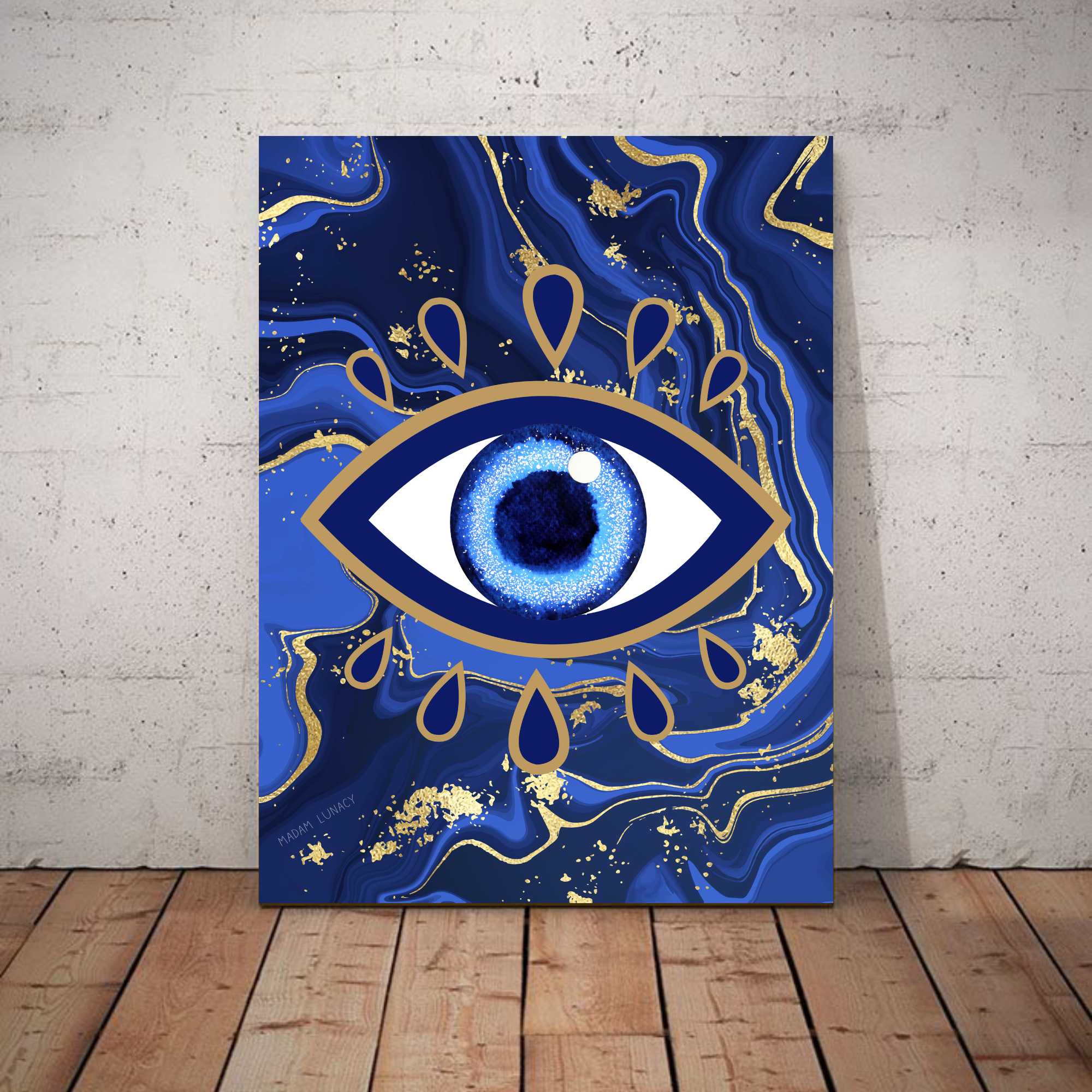Evil Eye. Art by Madam Lunacy - ART PRINT Evil Eye. Art by Madam Lunacy - ART PRINT