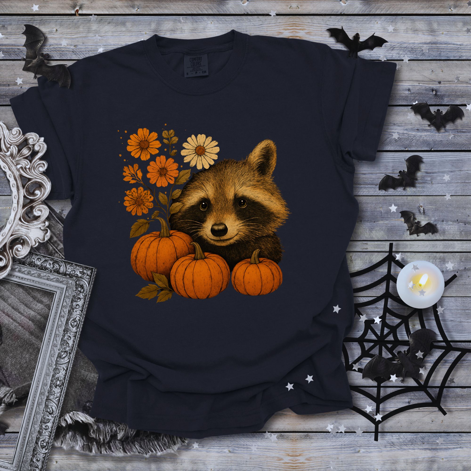 Autumn Raccoon Pumpkin T-shirt product thumbnail image