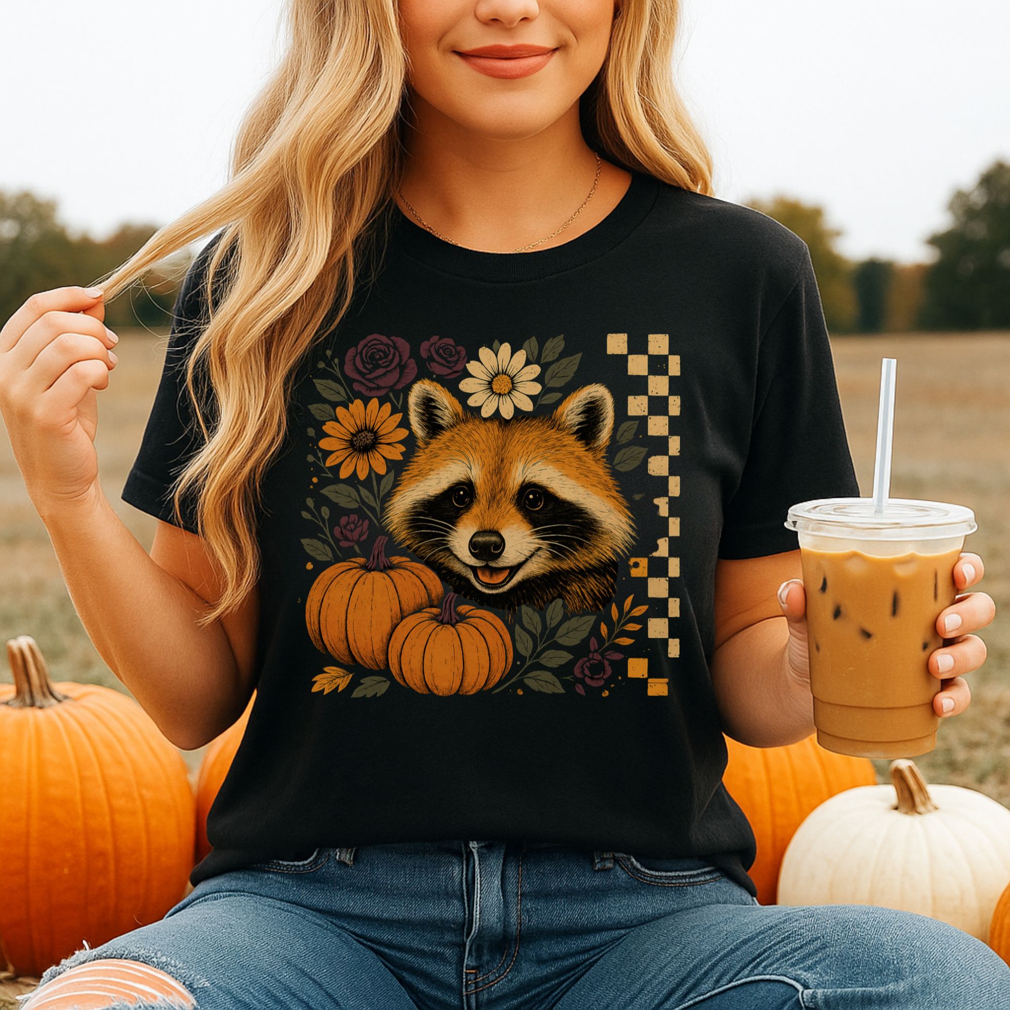 Autumn Raccoon Tee