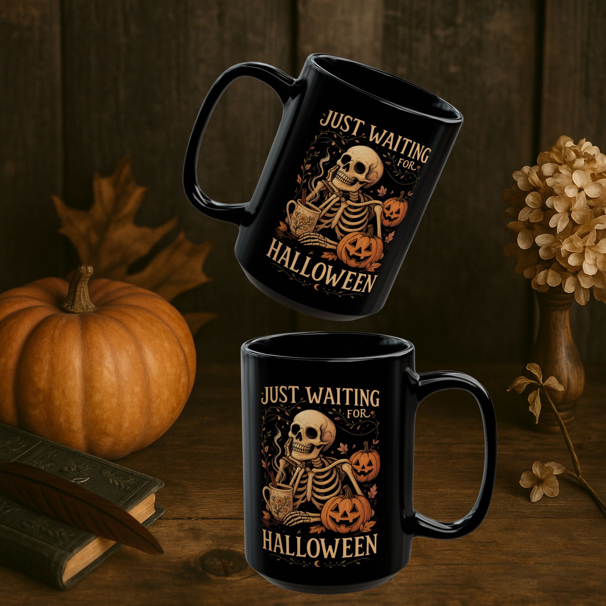 Just waiting for Halloween Mug product thumbnail image