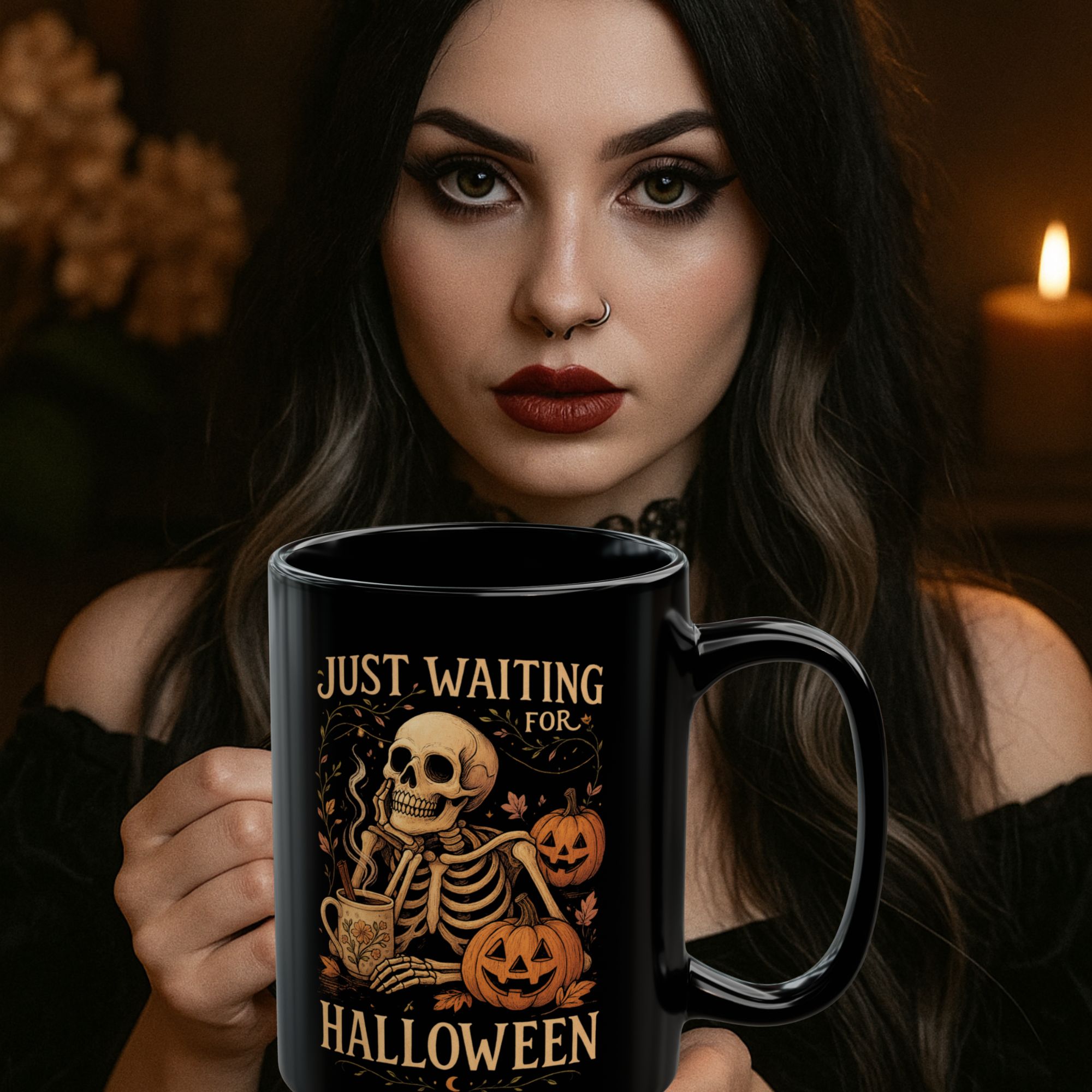 Just waiting for Halloween Mug product thumbnail image