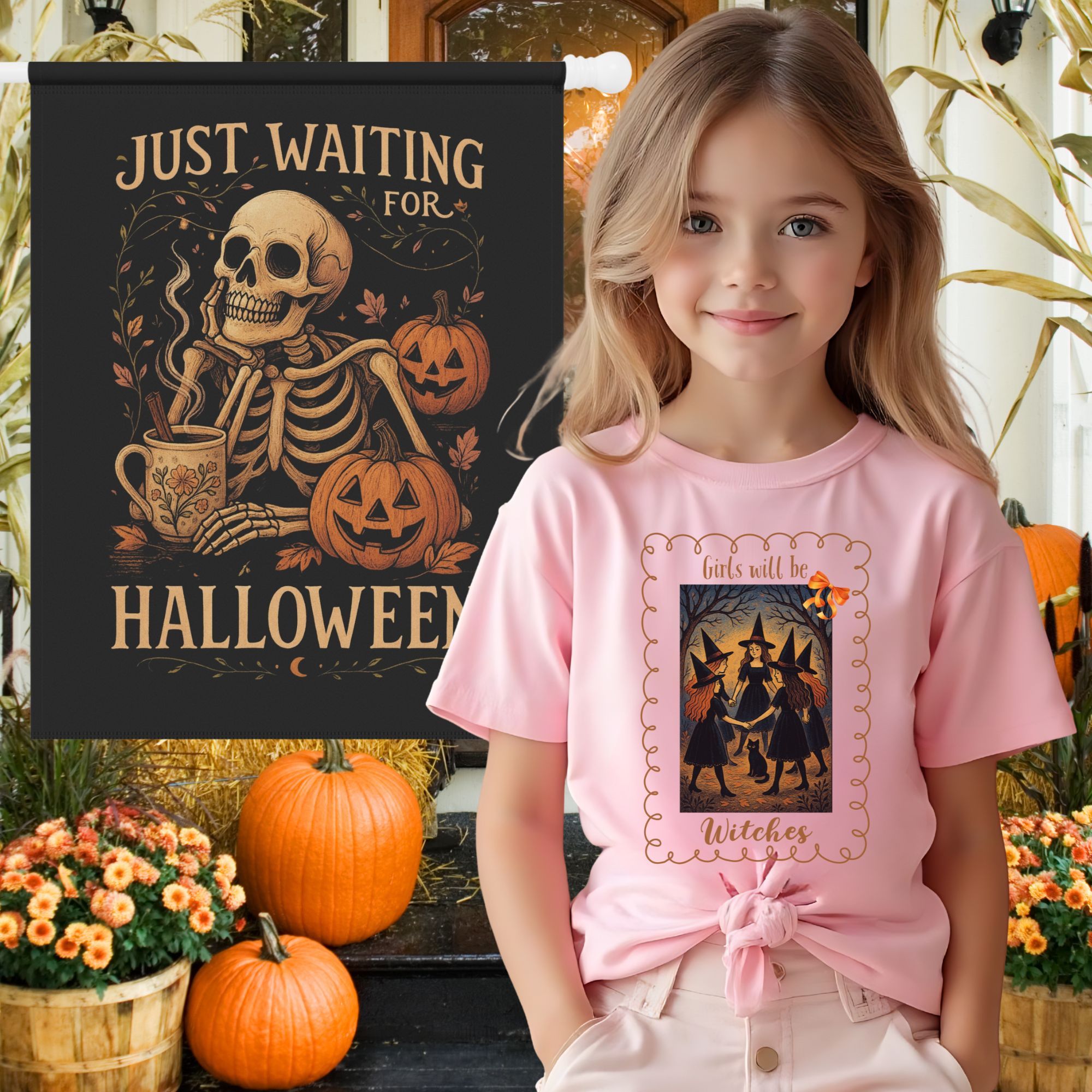 Coquette Witch Kids T-Shirt