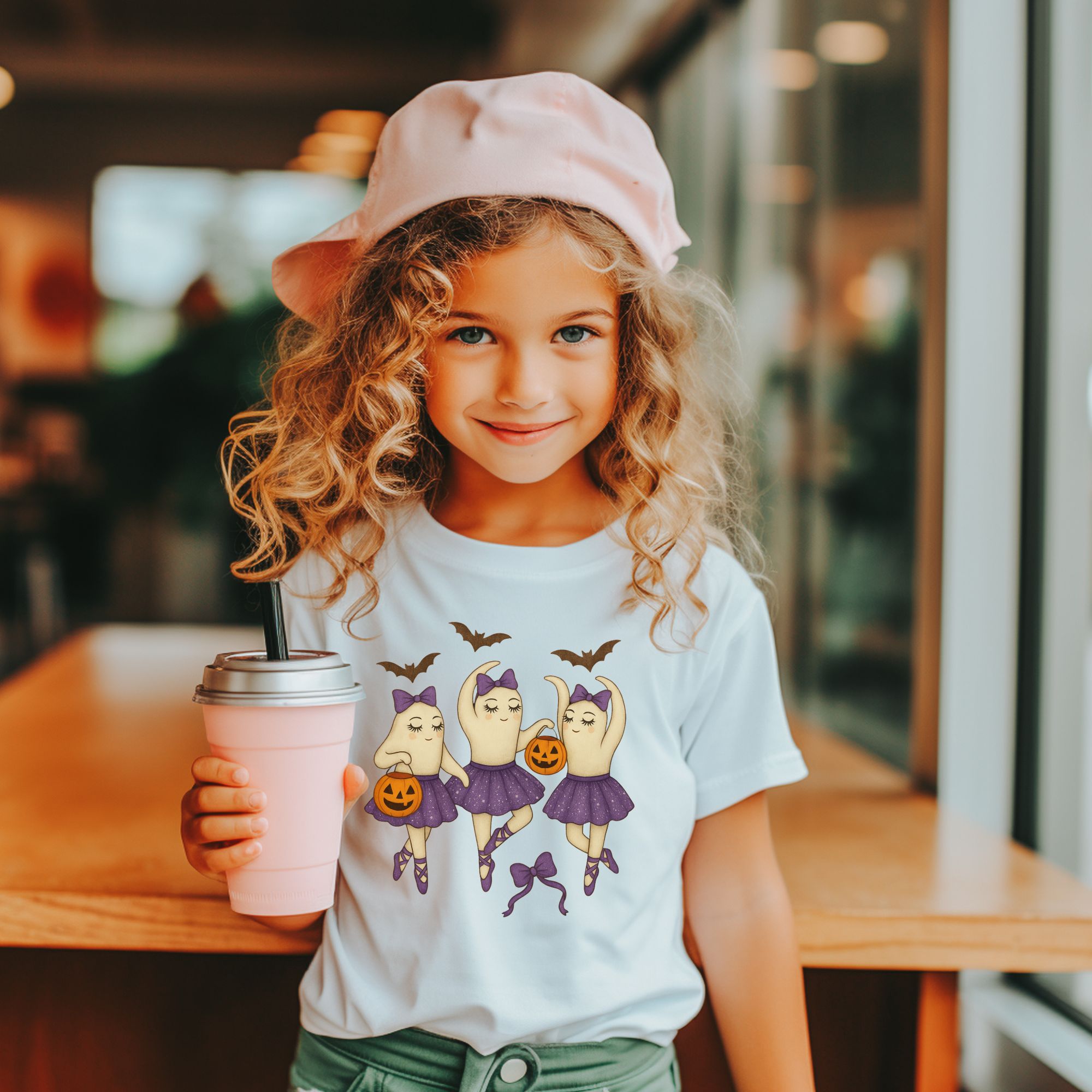 Ballerina Ghost Kids Tee product thumbnail image