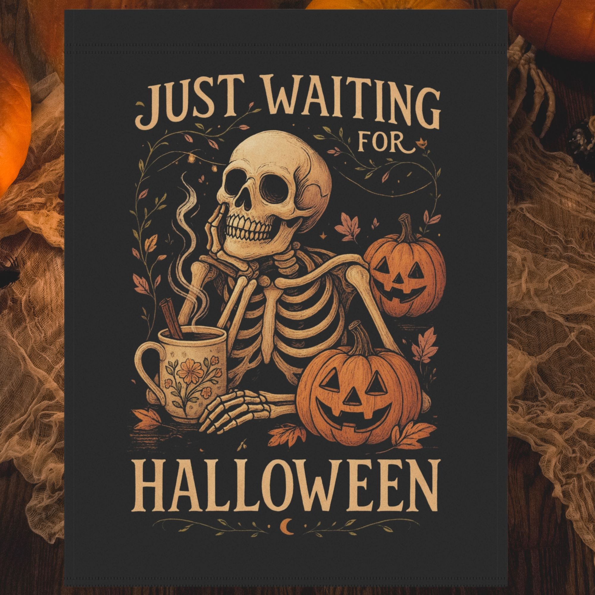 Waiting for Halloween House Flag product thumbnail image Waiting for Halloween House Flag product thumbnail image