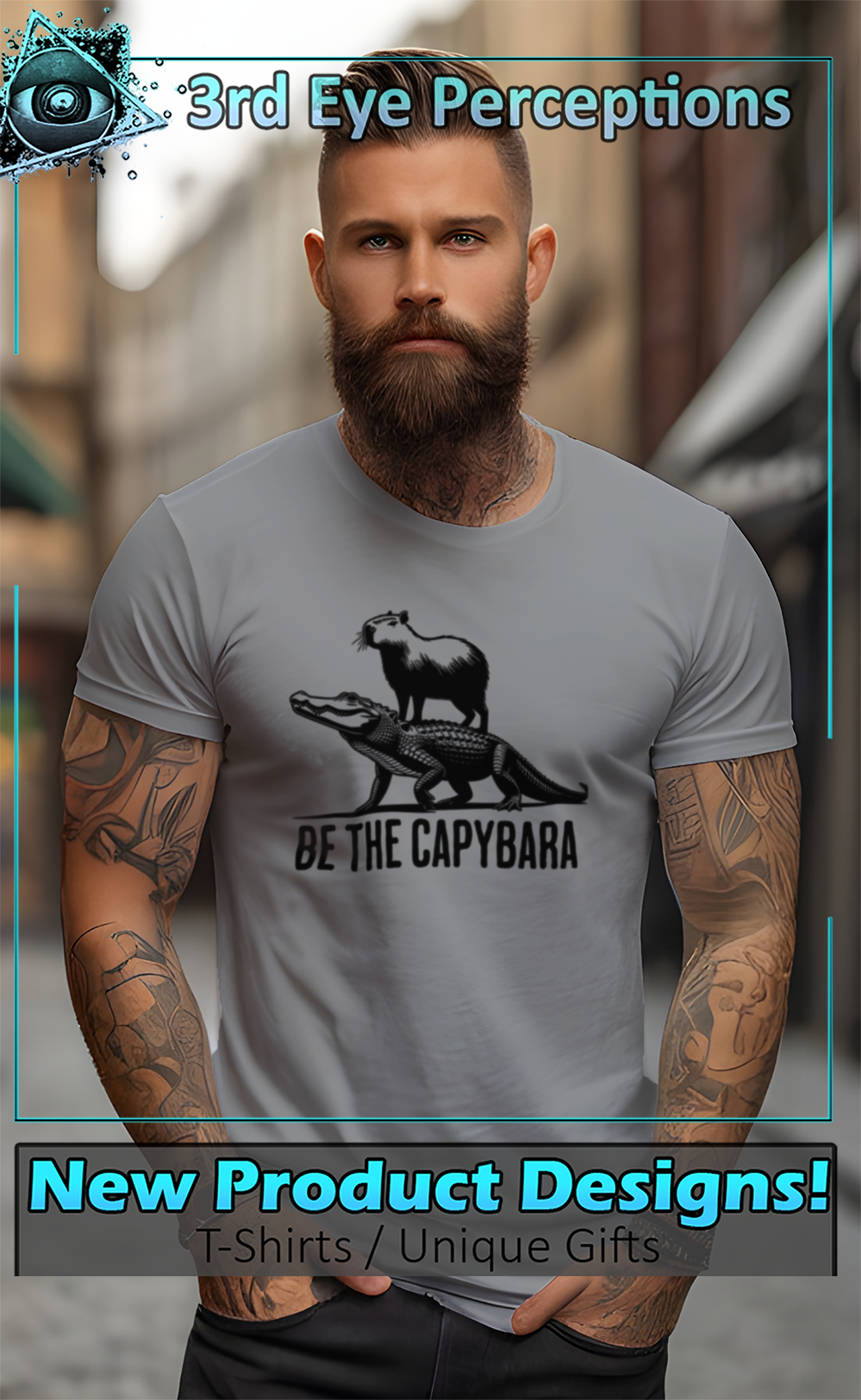 Vintage Be The Capybara Riding Alligator