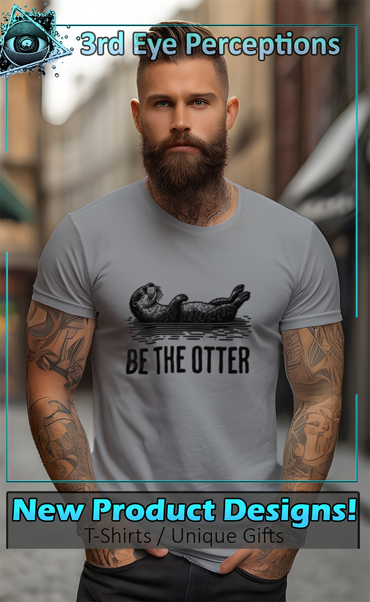 Vintage Be The Otter Relaxing Fishing