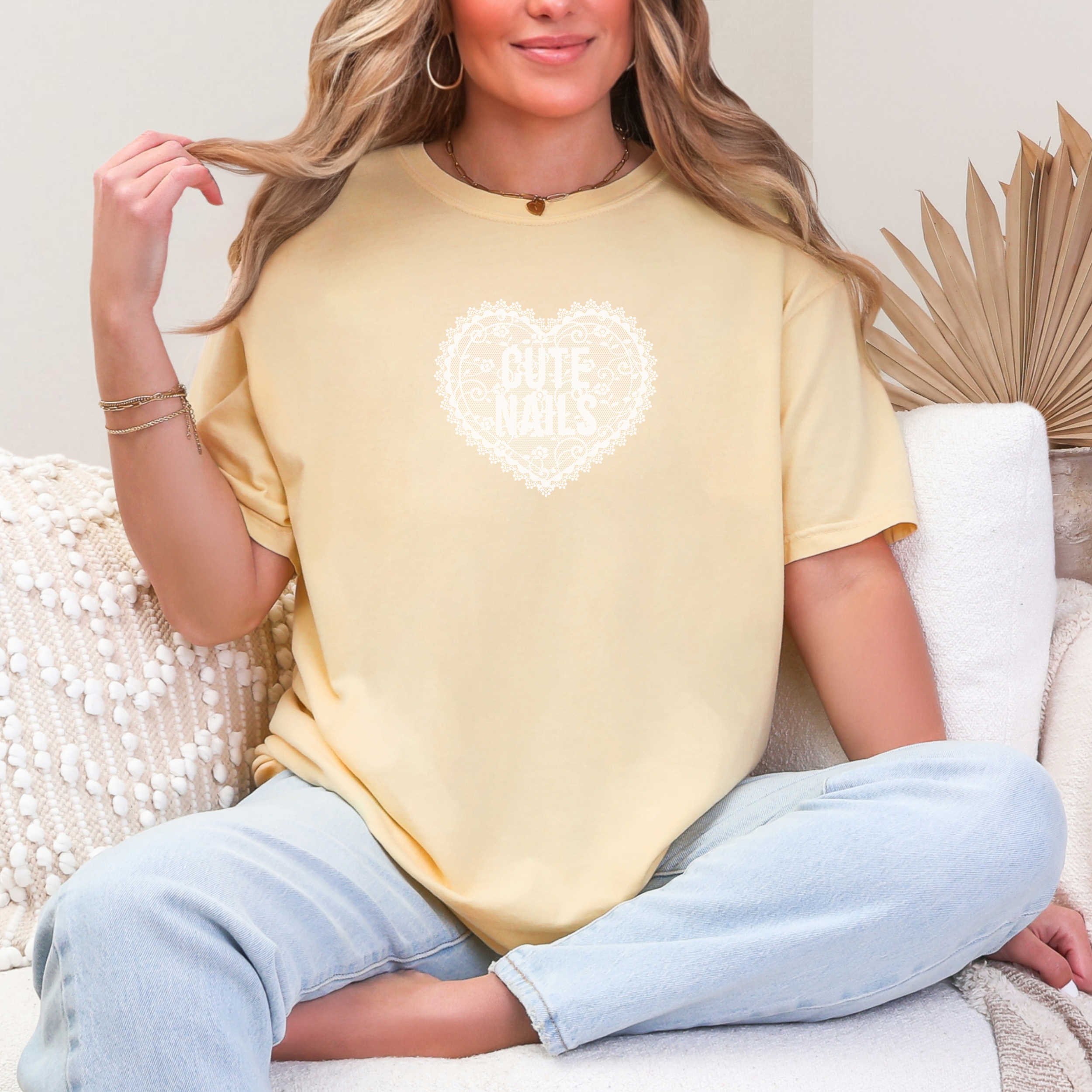 Cute Nails Lace; Comfort Colors 1717 Women's Tee product thumbnail image