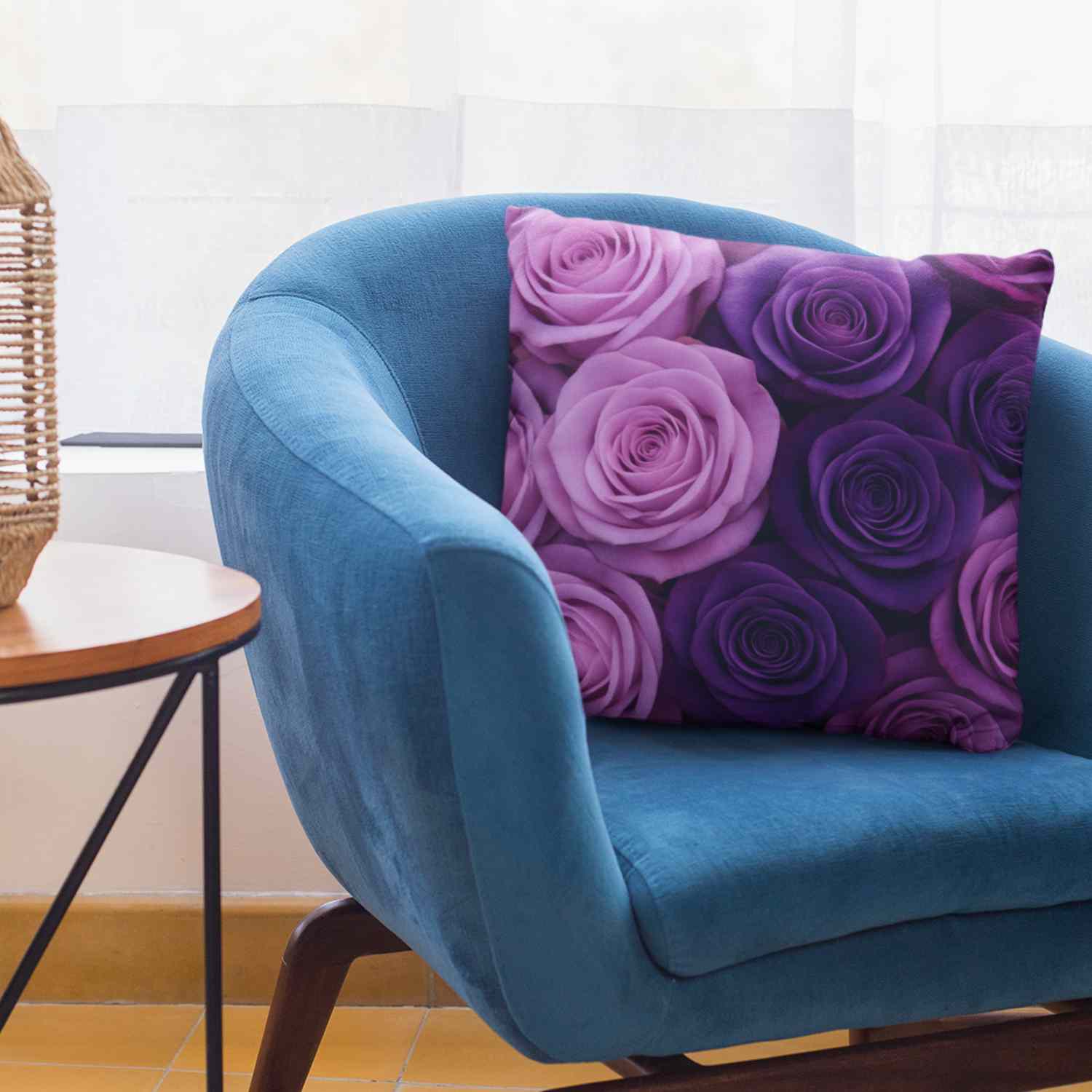 Romantic Rose Floral Pillowcase, Elegant Home Decor, Gift for Her, Cushion Cover, Valentine's Day Decoration, Throw Pillow product thumbnail image