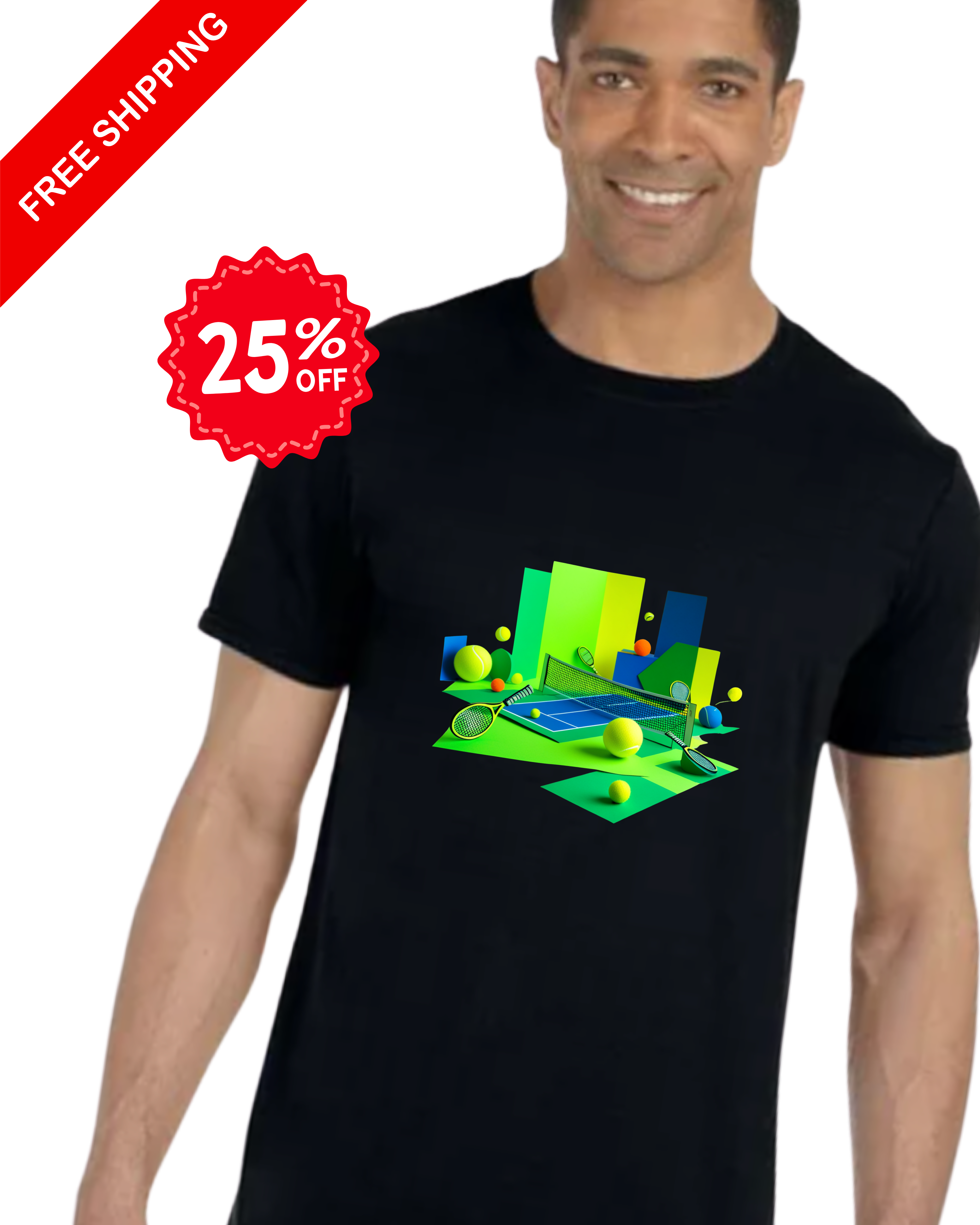 Modern Tennis Graphic, Soft T-Shirt, Tennis Tee for Casual Wear, Birthday Gift, Unisex Style product thumbnail image Modern Tennis Graphic, Soft T-Shirt, Tennis Tee for Casual Wear, Birthday Gift, Unisex Style product thumbnail image