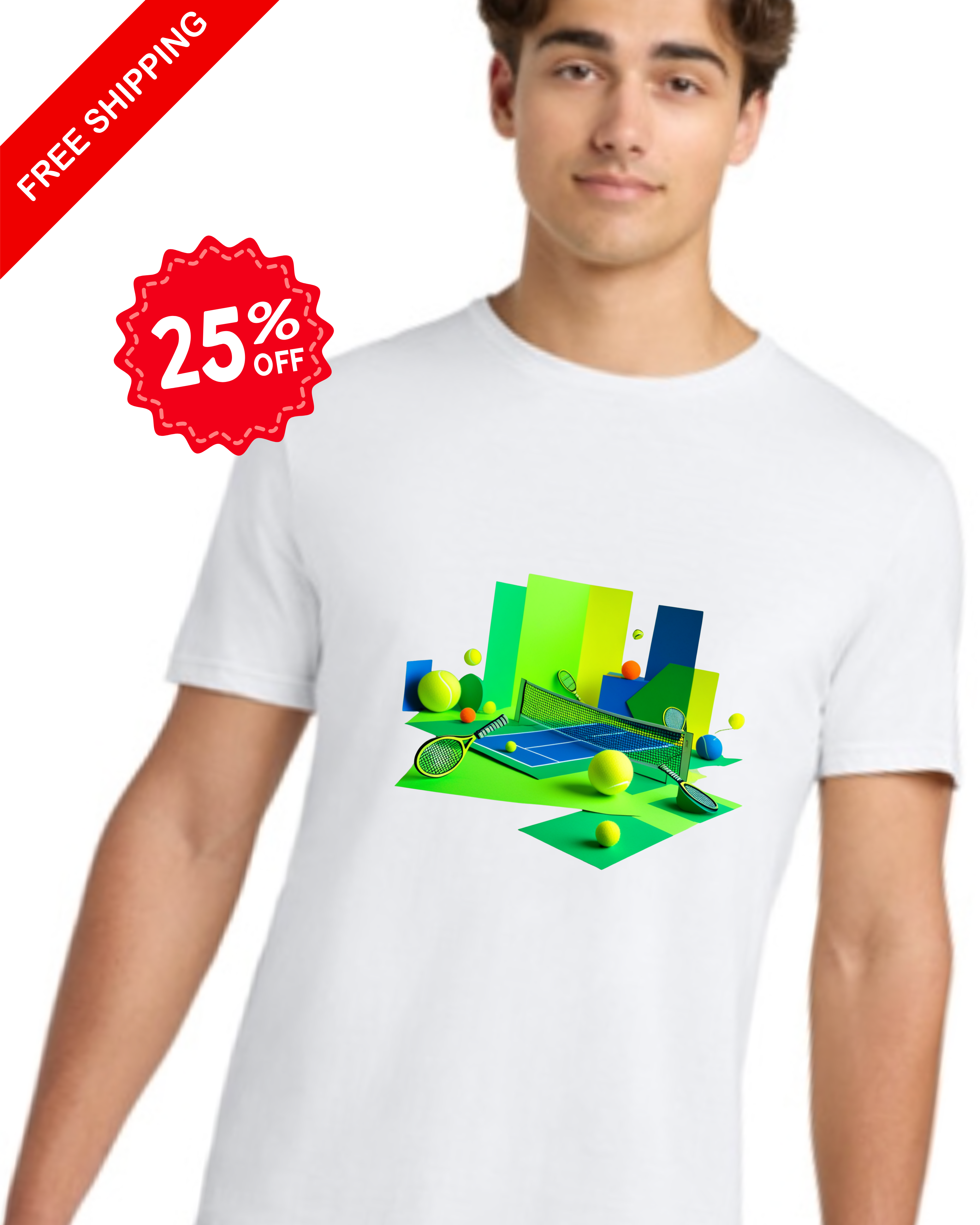 Modern Tennis Graphic, Soft T-Shirt, Tennis Tee for Casual Wear, Birthday Gift, Unisex Style product thumbnail image Modern Tennis Graphic, Soft T-Shirt, Tennis Tee for Casual Wear, Birthday Gift, Unisex Style product thumbnail image