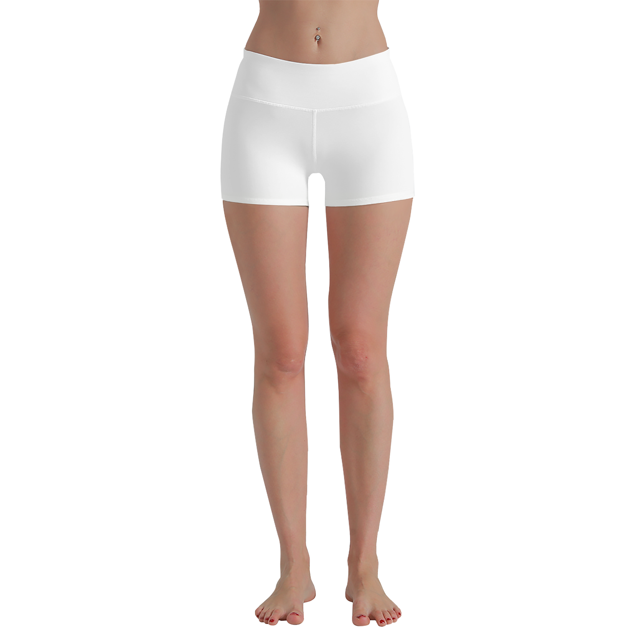 Ivory Stretchy -Fitness Shorts product thumbnail image
