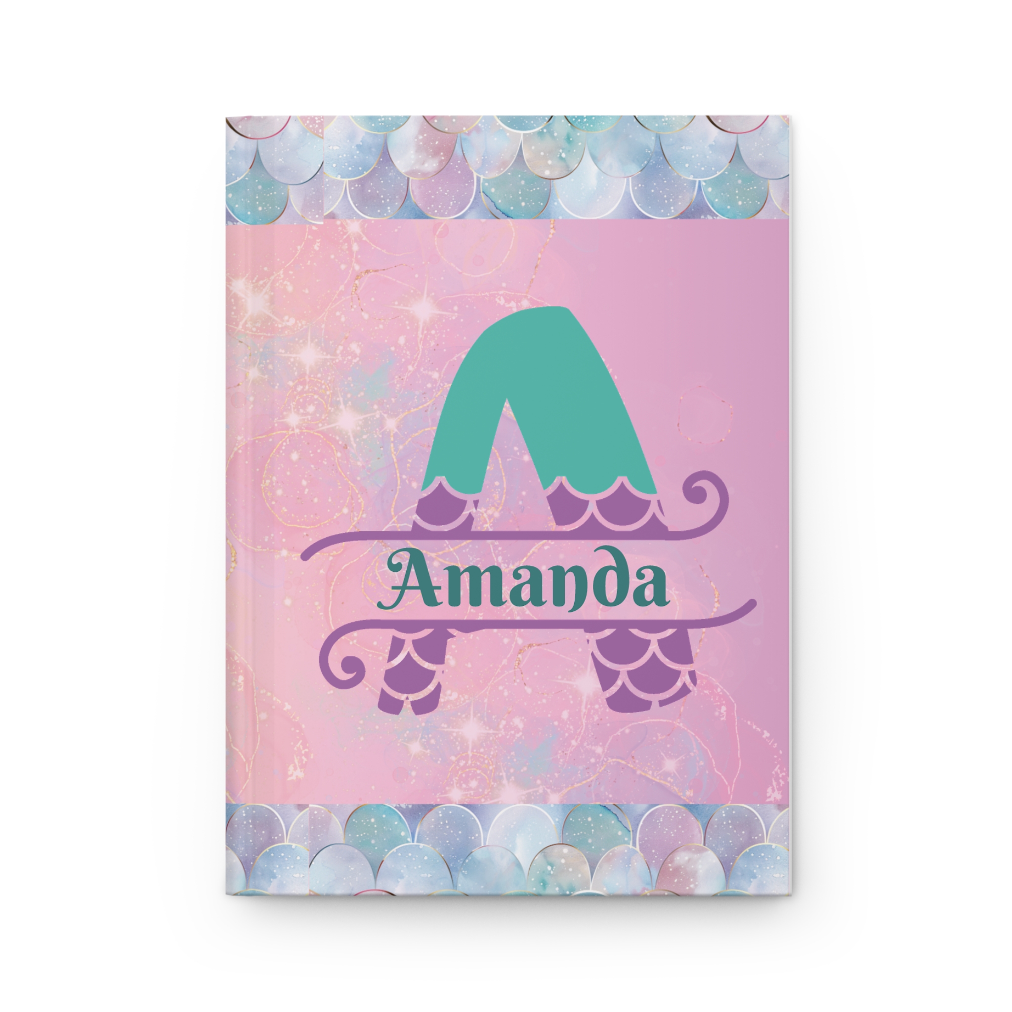 Mermaid-Themed Hardcover Journal, Personalized Gift for Her, Kids/Teens Notebook, Cute Sea Life Decor, Journal for Writing, Dream [...]