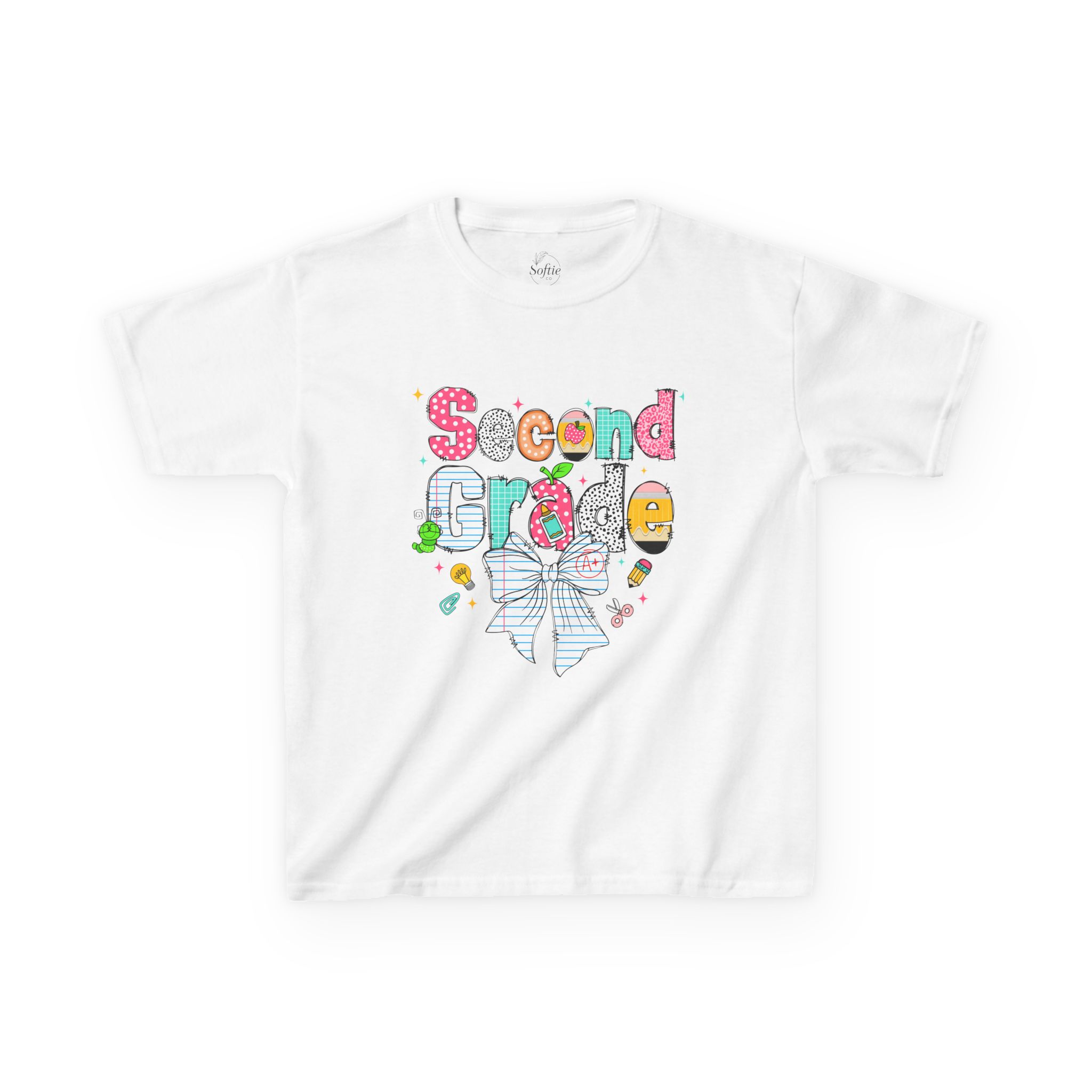Kids Tee - Back to School Grade K-5 Bow Design product thumbnail image Kids Tee - Back to School Grade K-5 Bow Design product thumbnail image