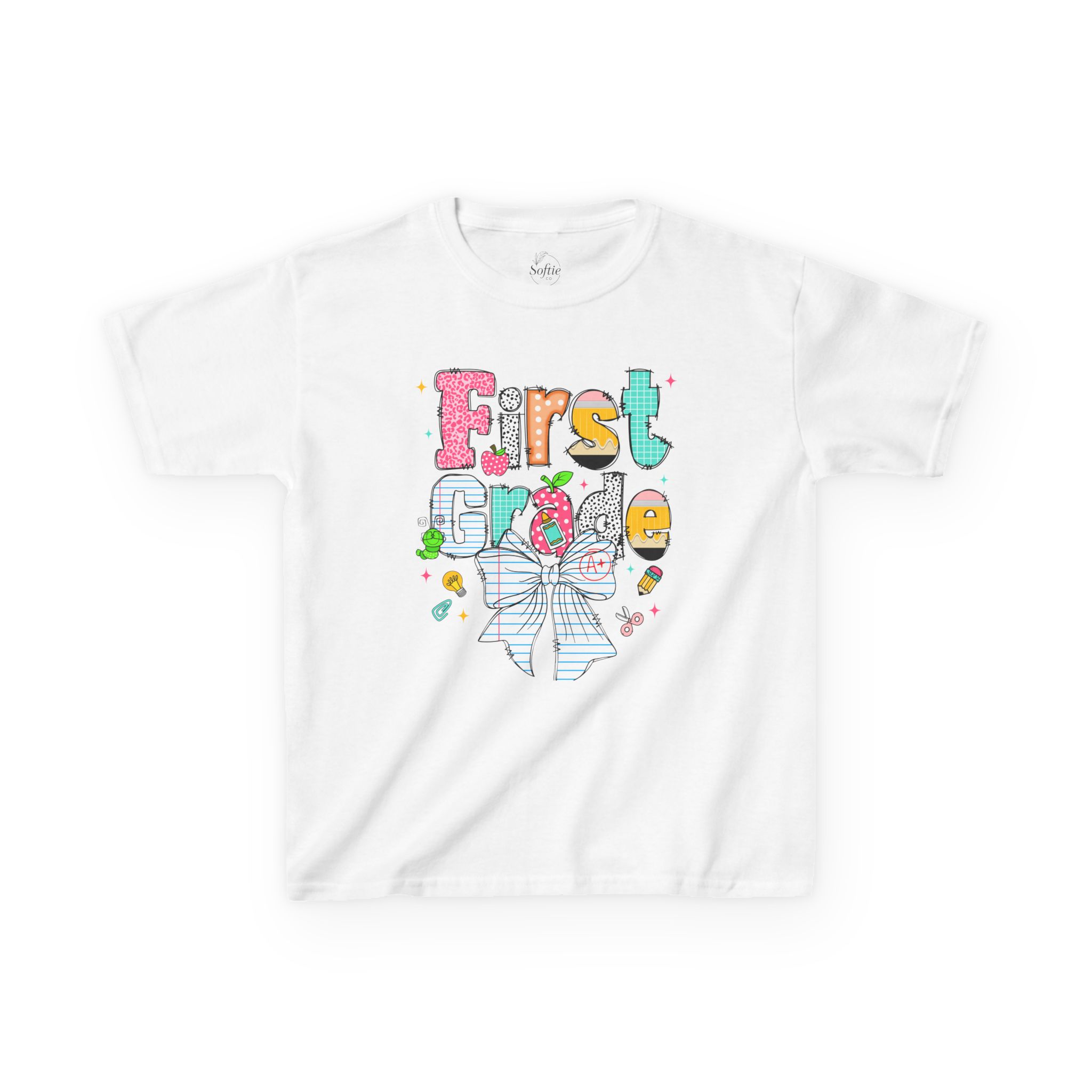 Kids Tee - Back to School Grade K-5 Bow Design product thumbnail image Kids Tee - Back to School Grade K-5 Bow Design product thumbnail image