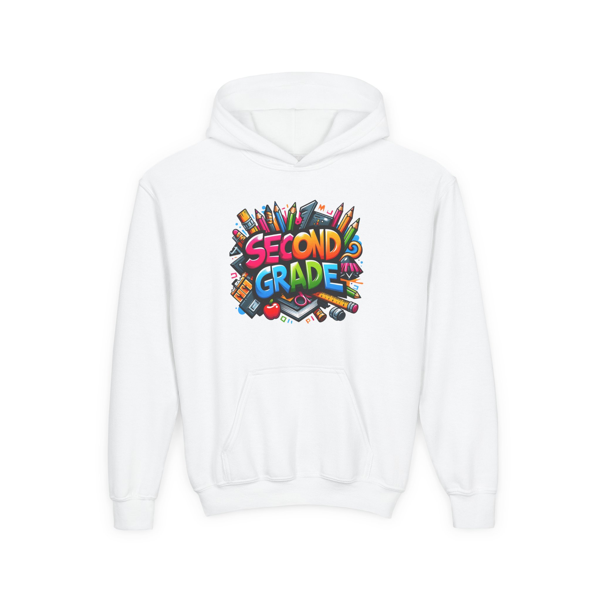 Colorful K - 5th Grade Hoodie Back to School Sweatshirt product thumbnail image