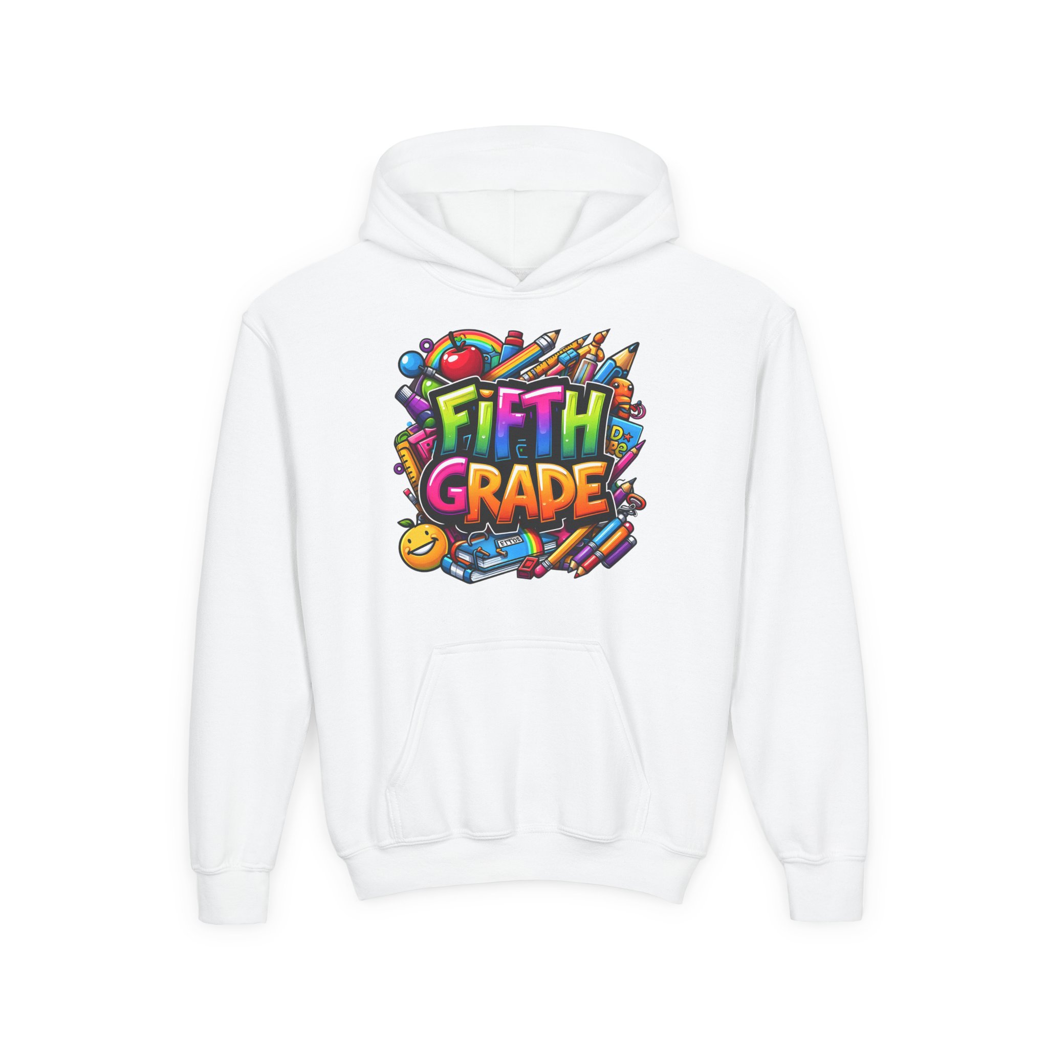 Colorful K - 5th Grade Hoodie Back to School Sweatshirt product thumbnail image Colorful K - 5th Grade Hoodie Back to School Sweatshirt product thumbnail image