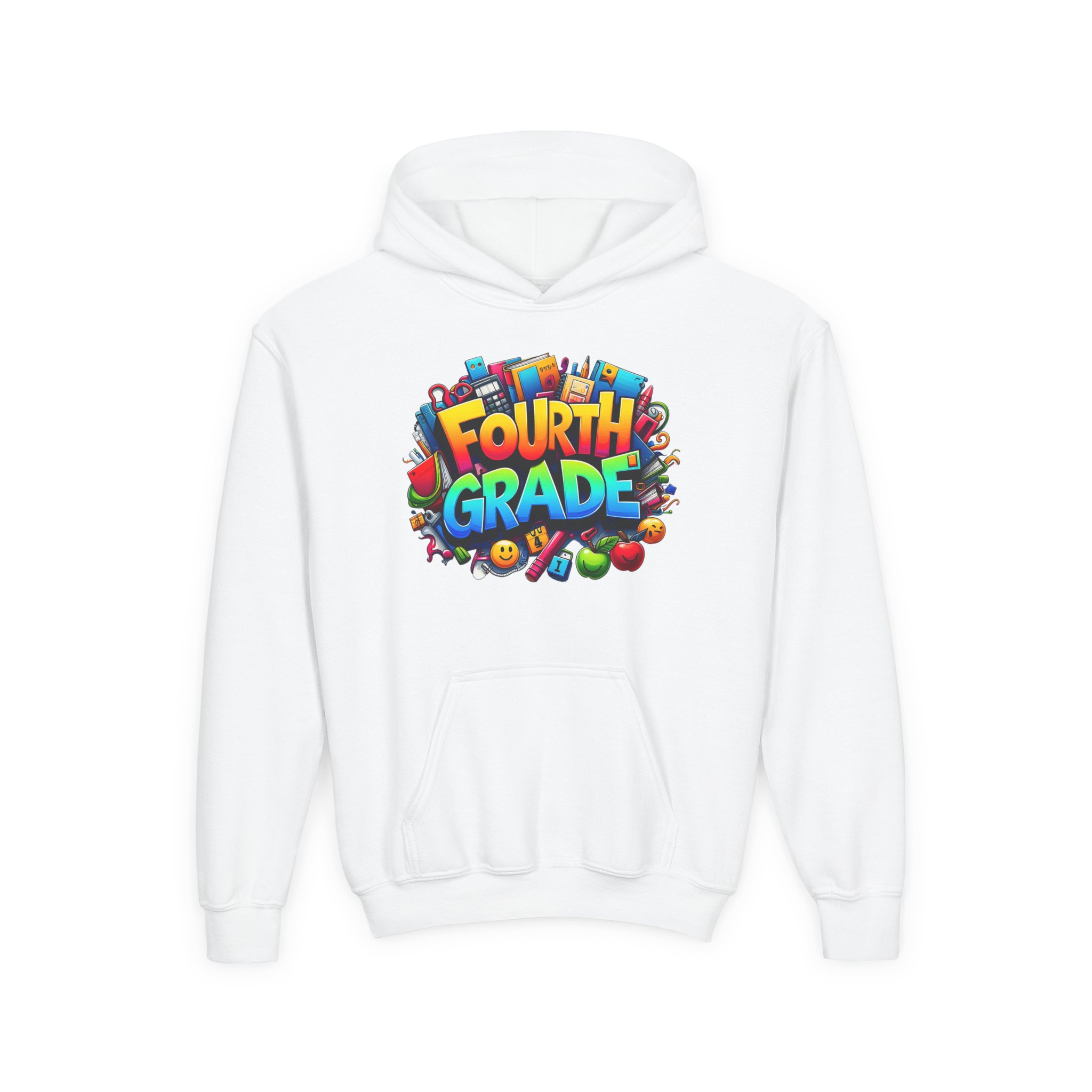 Colorful K - 5th Grade Hoodie Back to School Sweatshirt product thumbnail image