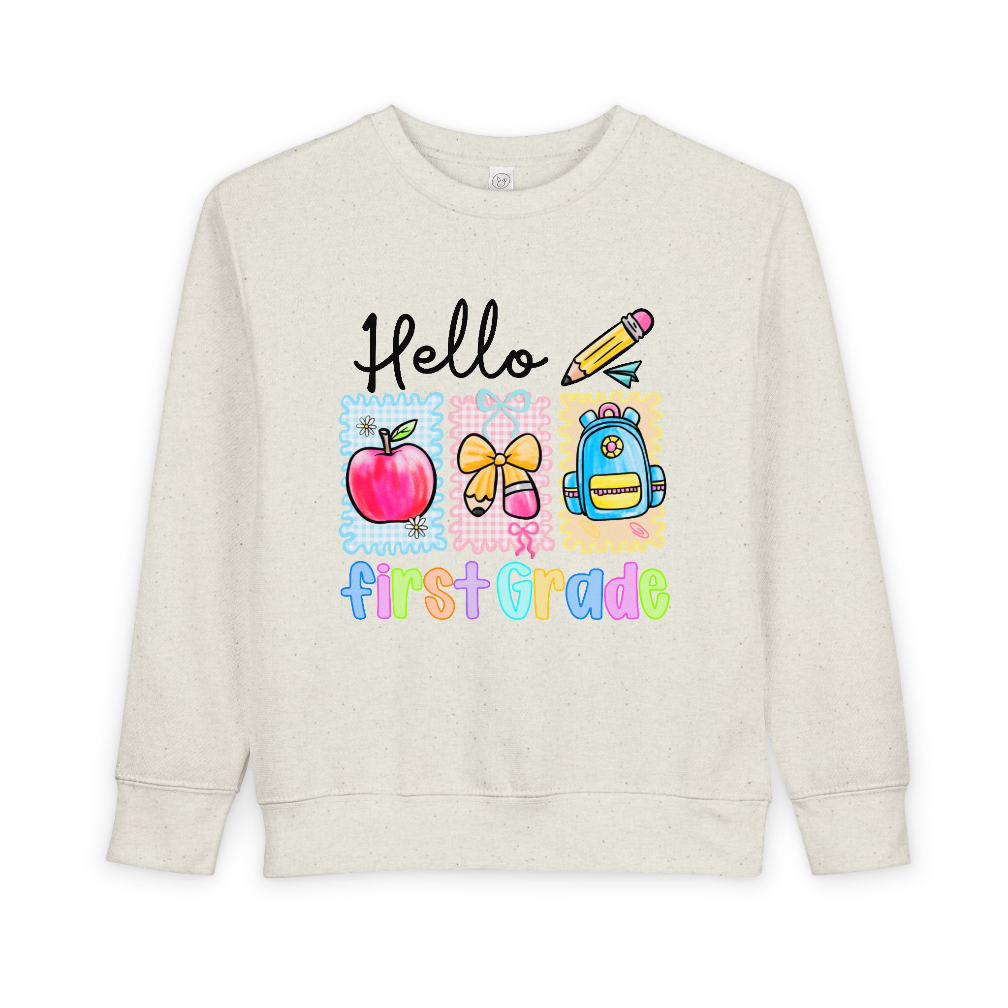 Hello Pre-K - First Grader Toddler Sweatshirt, Cute Back to School Apparel product thumbnail image Hello Pre-K - First Grader Toddler Sweatshirt, Cute Back to School Apparel product thumbnail image