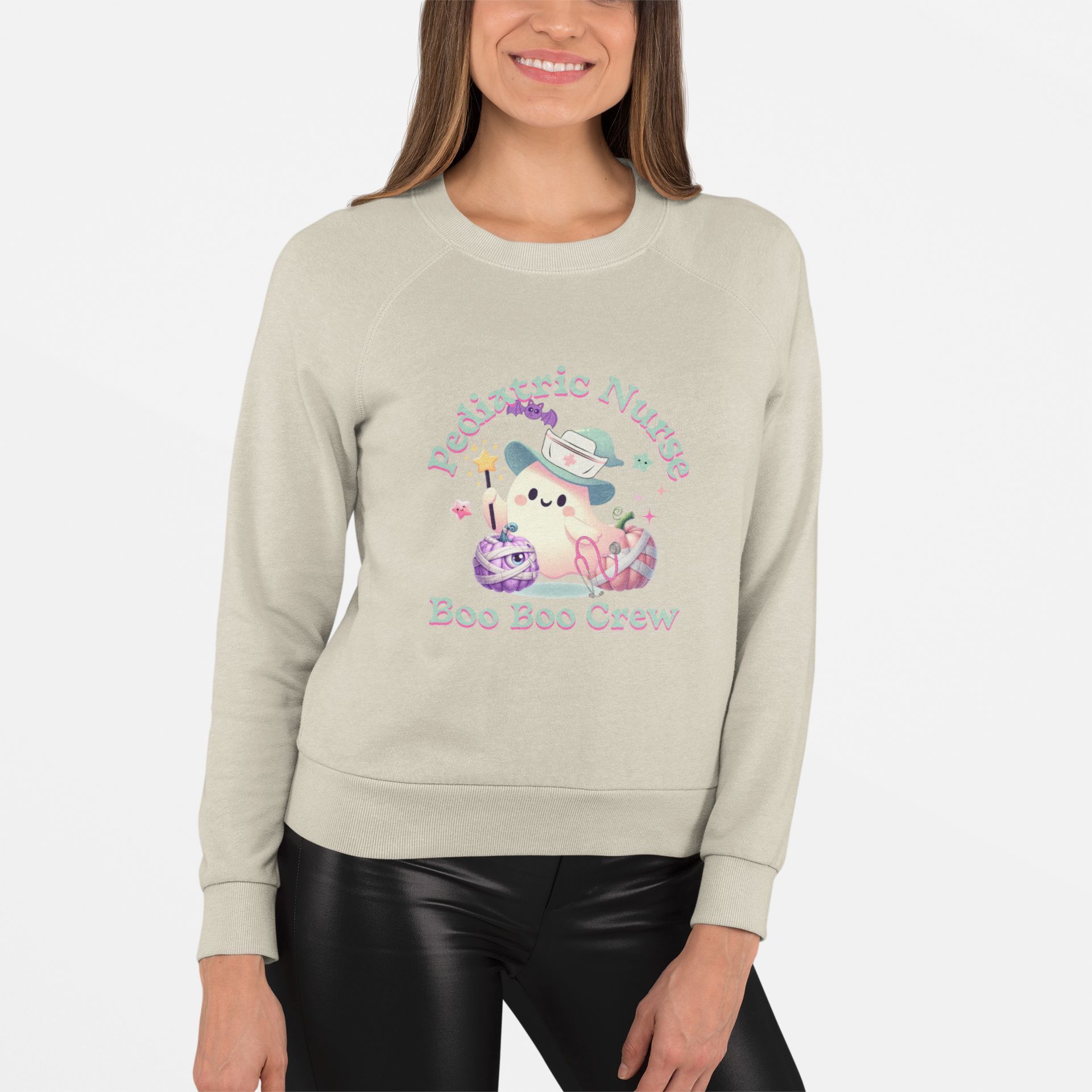 🎃 Pediatric Nurse Boo Boo 👻Crew Unisex Heavy Blend👻 Crewneck Sweatshirt, Halloween Shirt for Nurses, Funny T-Shirt for women. Pediatric RN Nurse Boo Boo Crew t-shirt. product thumbnail image 🎃 Pediatric Nurse Boo Boo 👻Crew Unisex Heavy Blend👻 Crewneck Sweatshirt, Halloween Shirt for Nurses, Funny T-Shirt for women. Pediatric RN Nurse Boo Boo Crew t-shirt. product thumbnail image