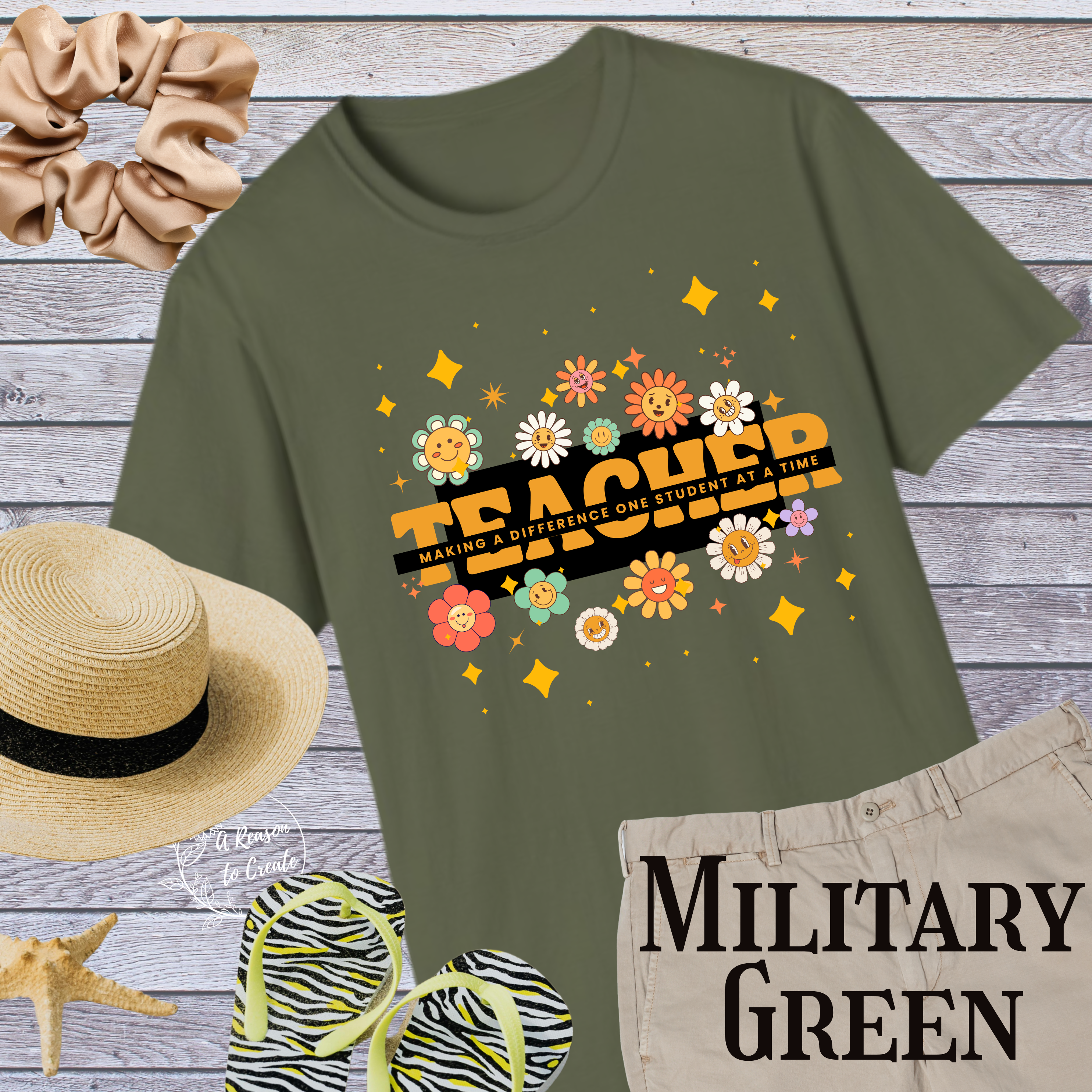 Teacher Flower Graphic T-Shirt, Gift for Educators, Teacher's Day Gift, Classroom Wear, Floral Design Tee product thumbnail image Teacher Flower Graphic T-Shirt, Gift for Educators, Teacher's Day Gift, Classroom Wear, Floral Design Tee product thumbnail image
