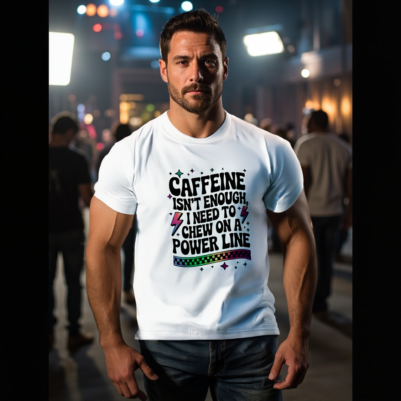 Caffeine Isn't Enough Sarcastic Humor Tee - Unisex Jersey Short Sleeve