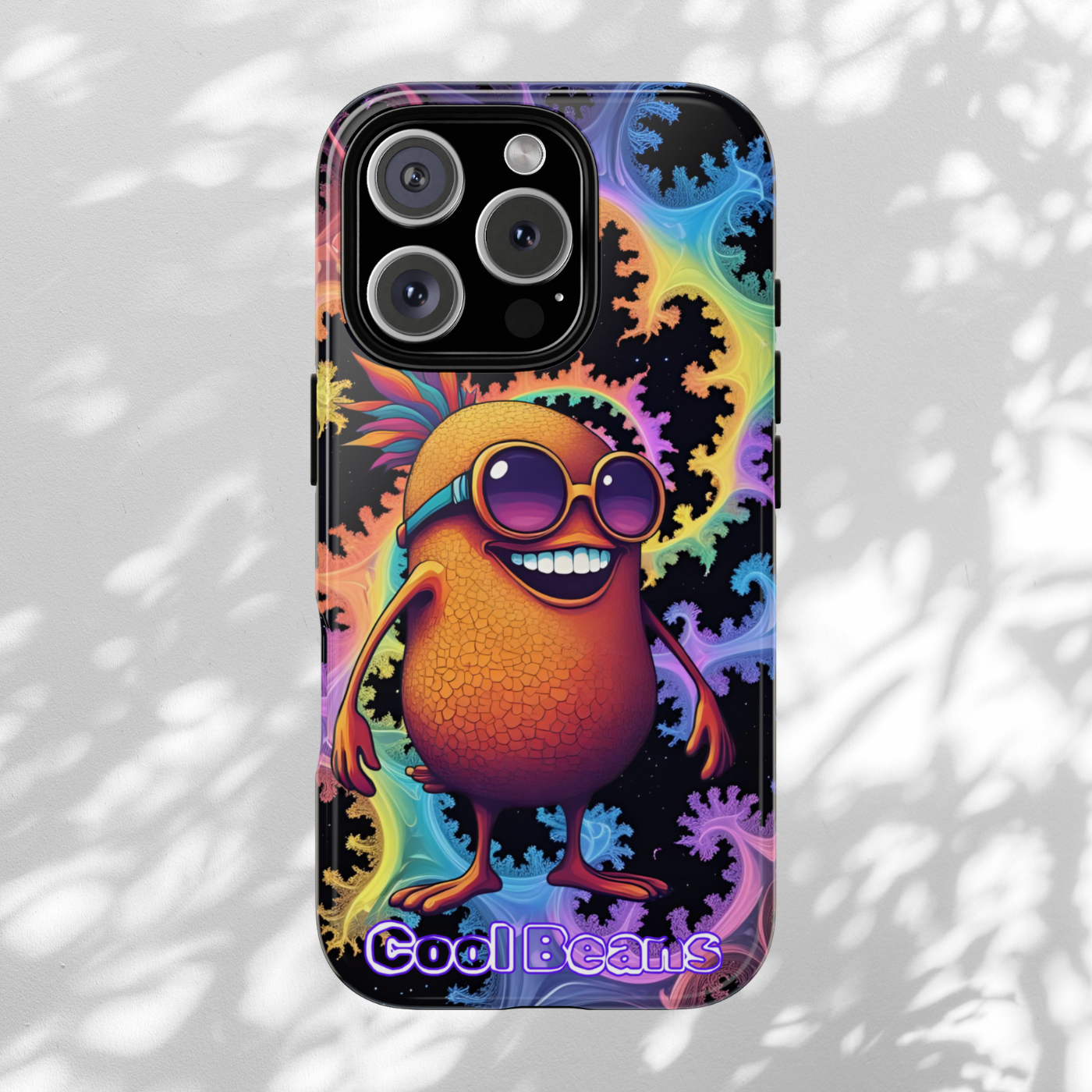 Cool Beans Phone Case - Colorful Funky Design, Durable Smartphone Cover, Unique Gift, Funky Accessories, Quirky Art