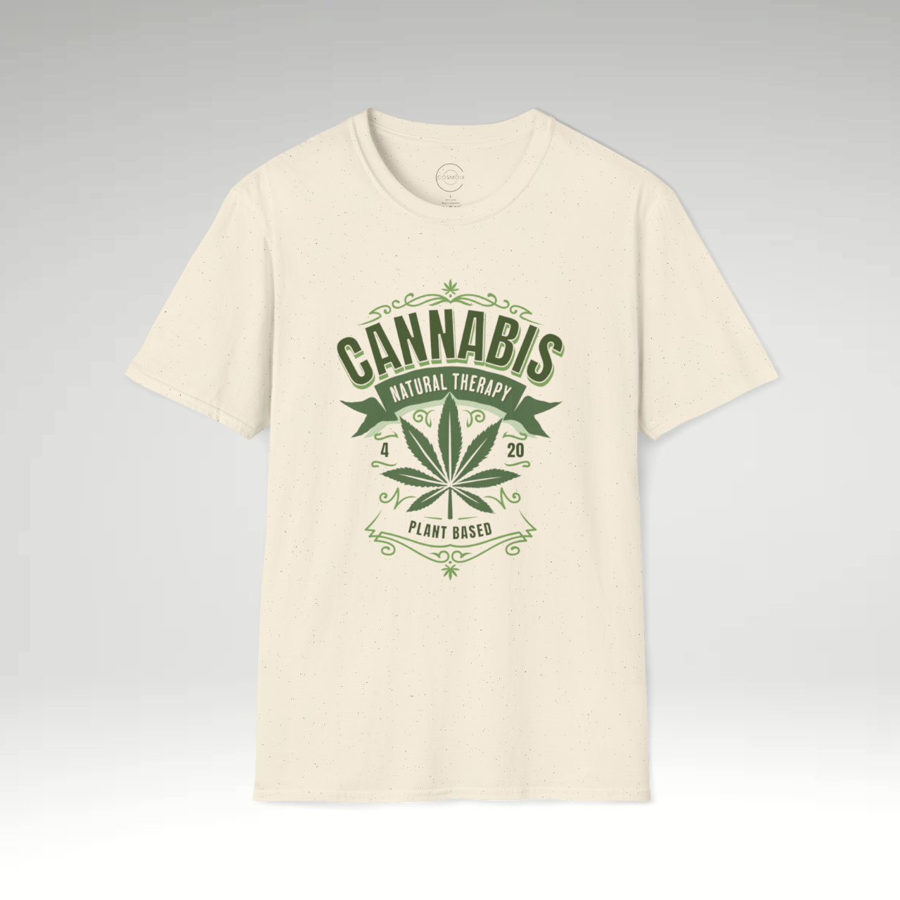 Cannabis Natural Therapy T-Shirt | Softstyle Tee for Plant Lovers, Herbal Enthusiasts, Eco-Friendly Gift, Unisex Apparel, 420 Celebration