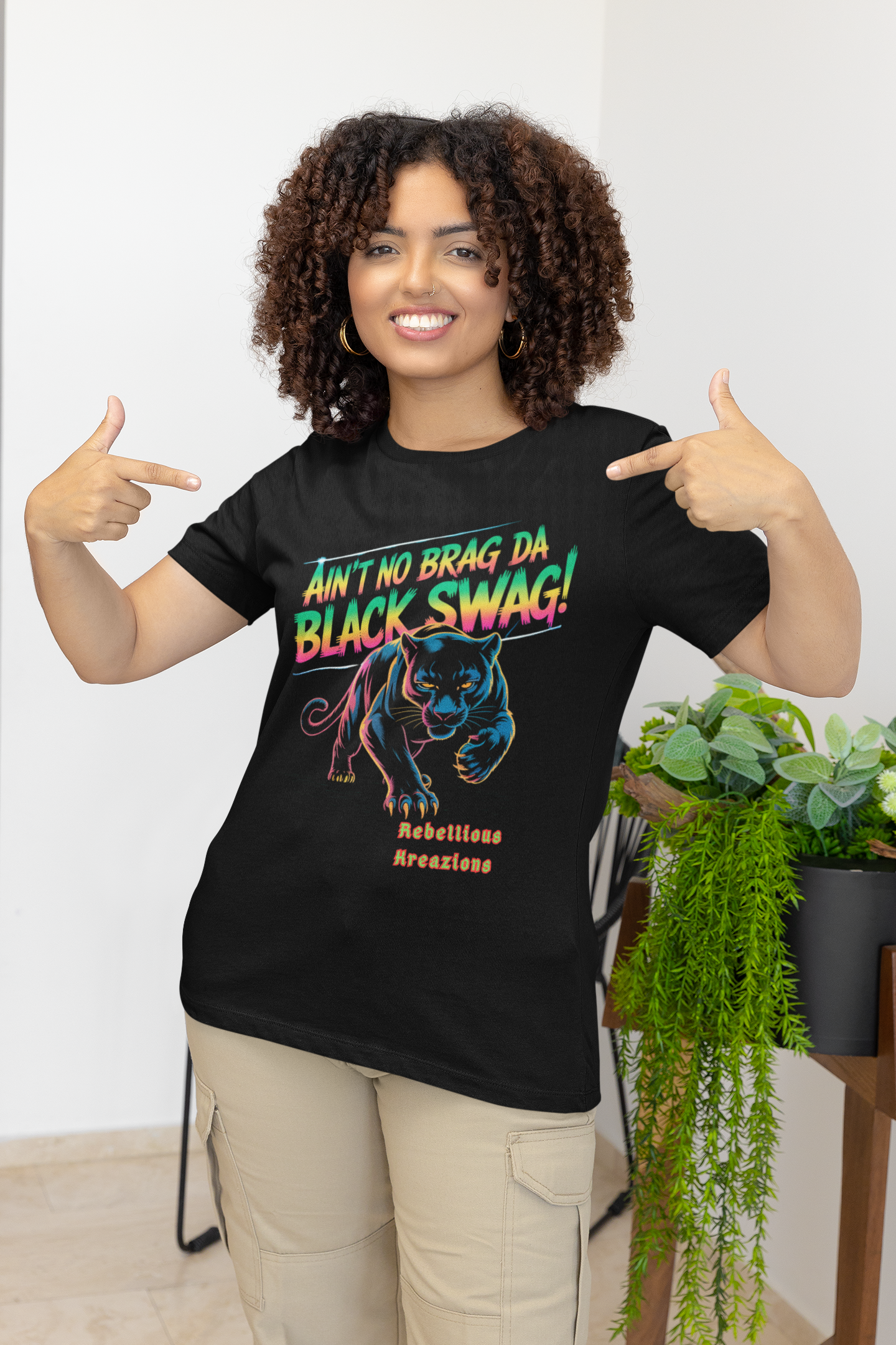 Boastful Unisex Tee-Ain't No Brag, Da Black Swag!