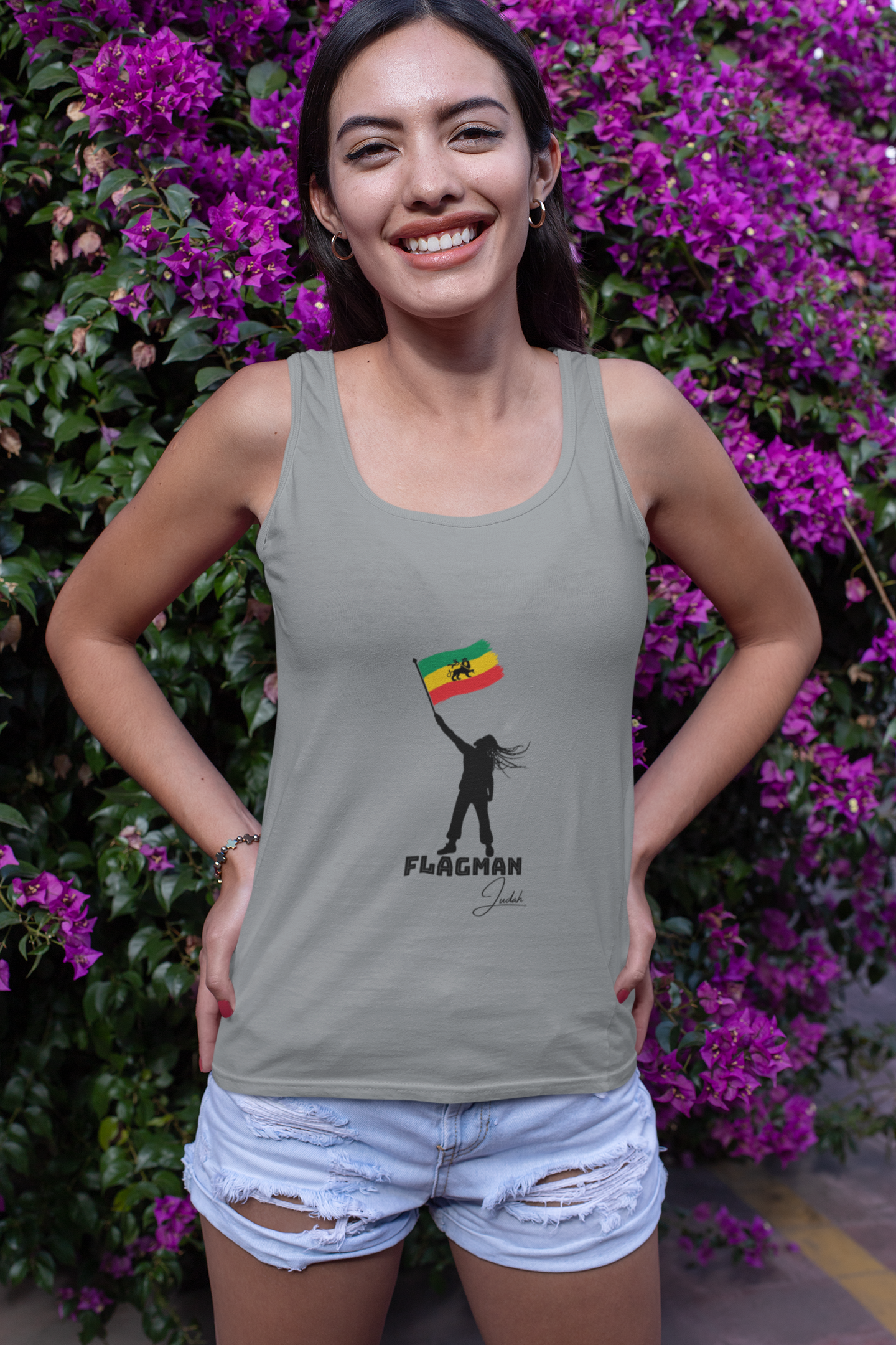 HENOK's Flagman Judah- Tank Top , Celebrate Culture, Casual Summer Wear, Music Festival Style, Unisex Fashion Statement product thumbnail image