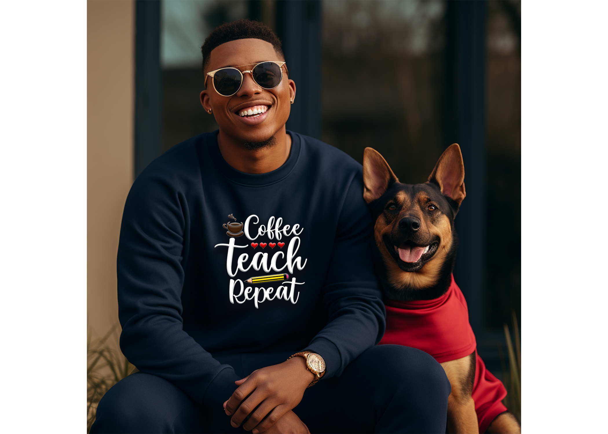 NEW!!! Unisex Coffee, Teach, Repeat Sweater