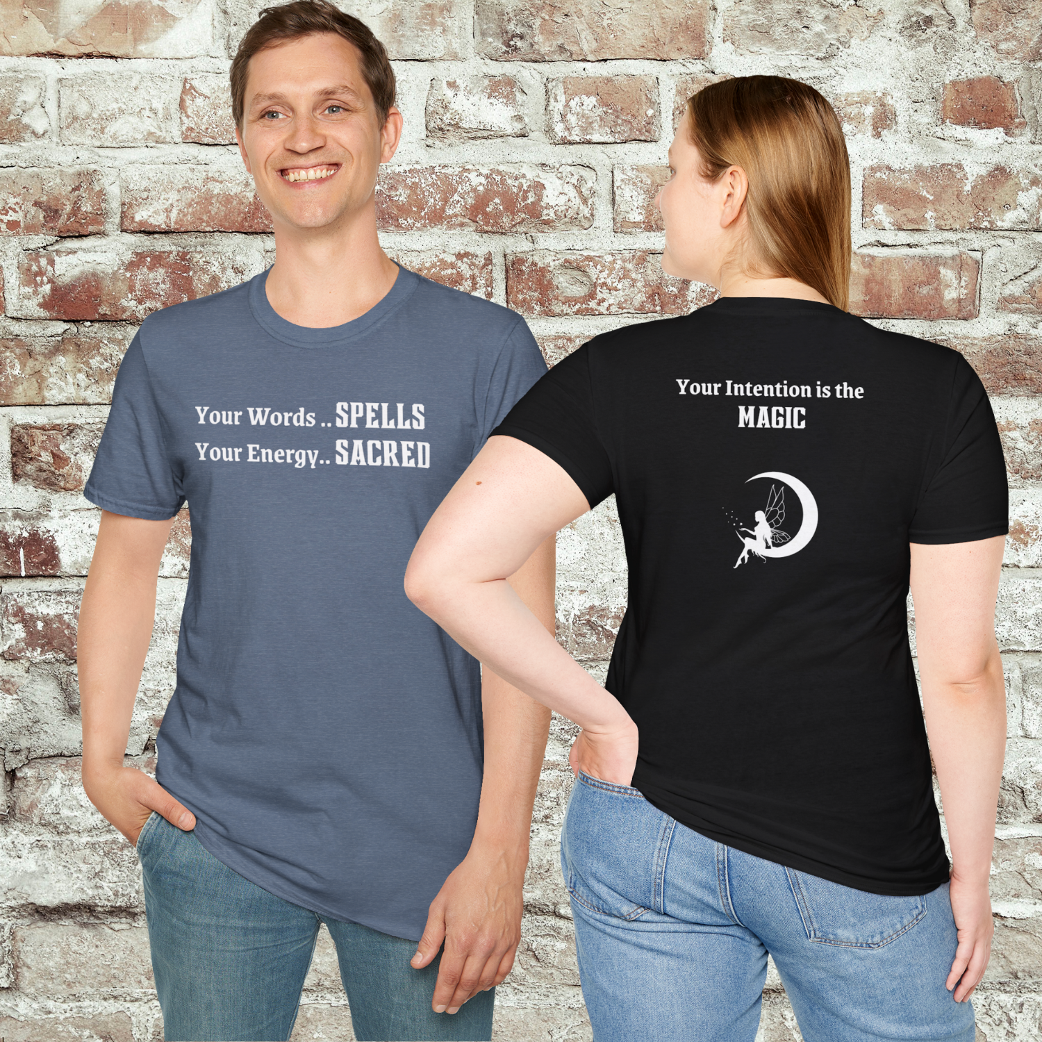 Sacred Energy T-Shirt, Spiritual Tee, Magical Quote Top, Unisex Cotton Graphic Shirt, Motivational Apparel, Words .. SPELLS .. Energy .. Sacred, Intention .. MAGIC product thumbnail image Sacred Energy T-Shirt, Spiritual Tee, Magical Quote Top, Unisex Cotton Graphic Shirt, Motivational Apparel, Words .. SPELLS .. Energy .. Sacred, Intention .. MAGIC product thumbnail image