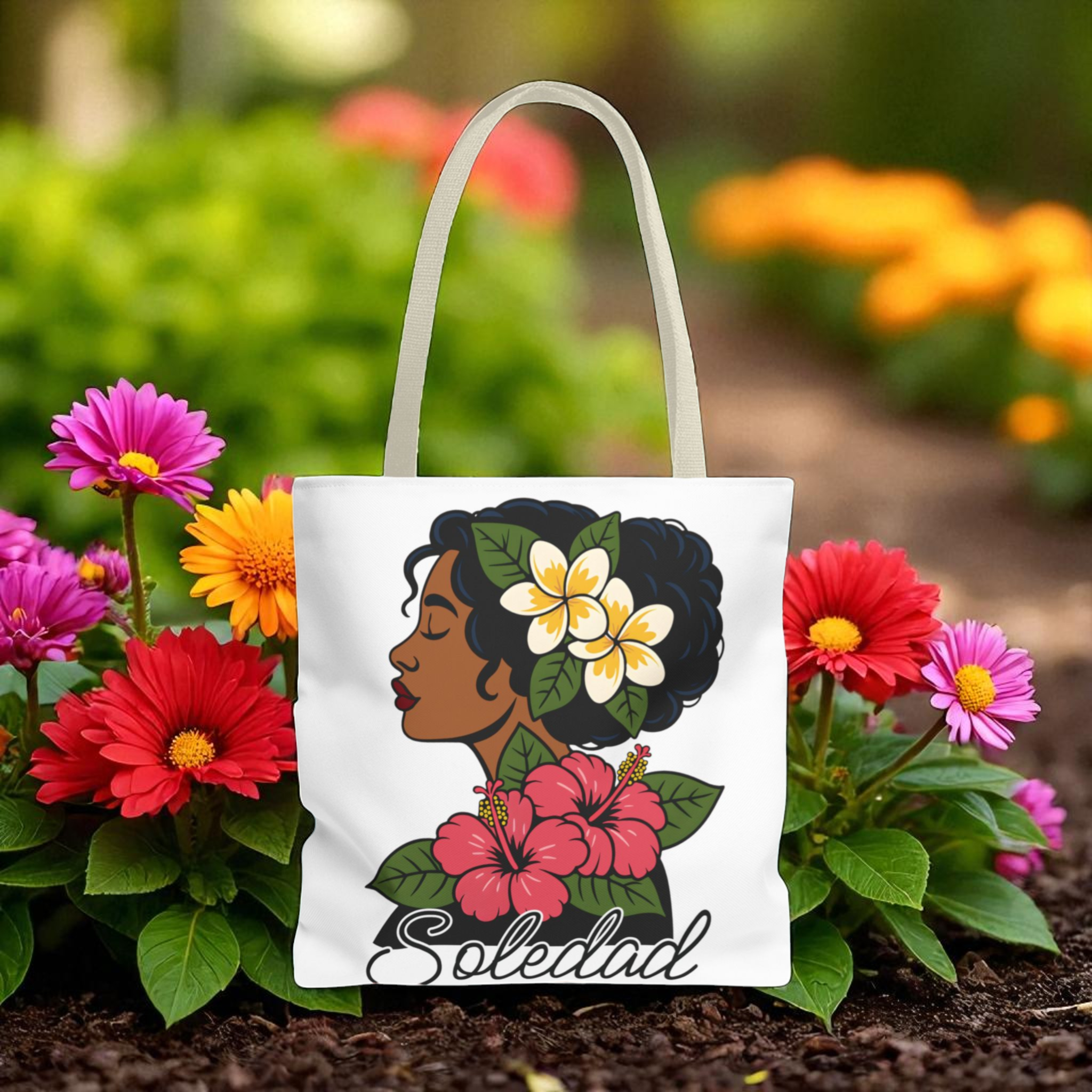 Soledad Floral Tote Bag, Bohemian Bag, Beach Tote, Stylish Gift, Eco-Friendly Bag, Summer Accessory, Travel Companion product thumbnail image Soledad Floral Tote Bag, Bohemian Bag, Beach Tote, Stylish Gift, Eco-Friendly Bag, Summer Accessory, Travel Companion product thumbnail image