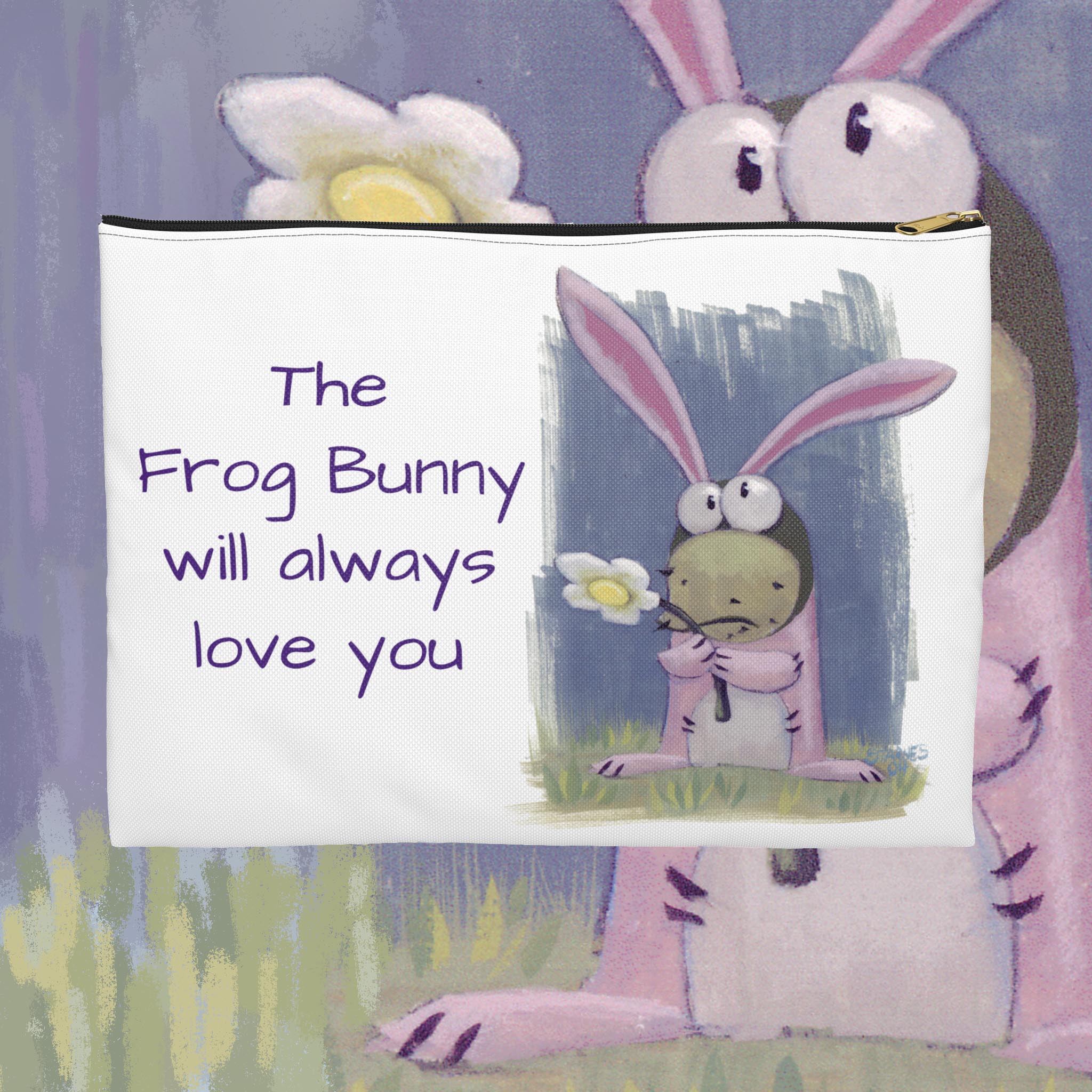 Frog Bunny Accessory Pouch - Cute Storage for Gifts &amp; Everyday Use product thumbnail image