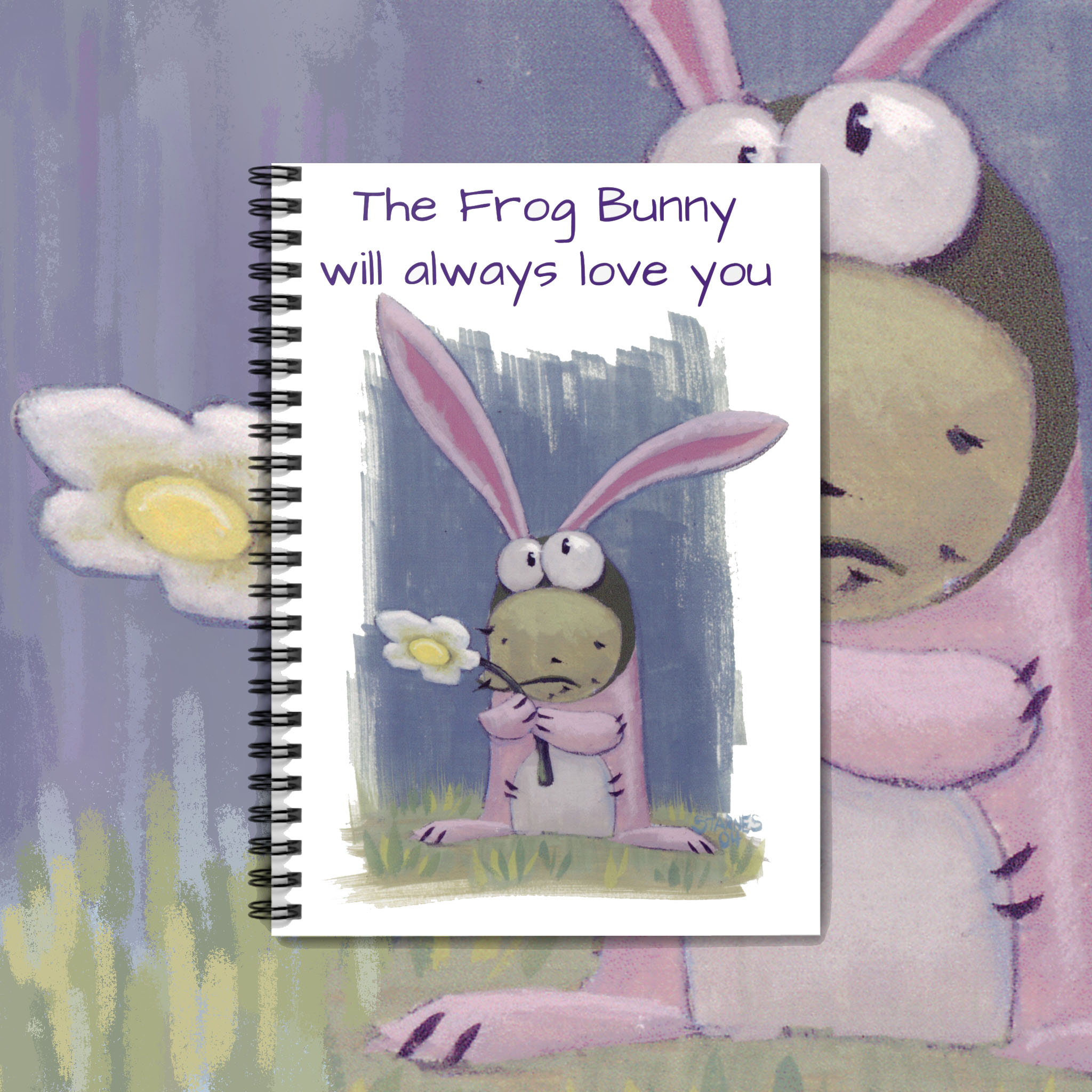 Frog Bunny Spiral Notebook - Perfect for Journaling & Gifts product thumbnail image Frog Bunny Spiral Notebook - Perfect for Journaling & Gifts product thumbnail image