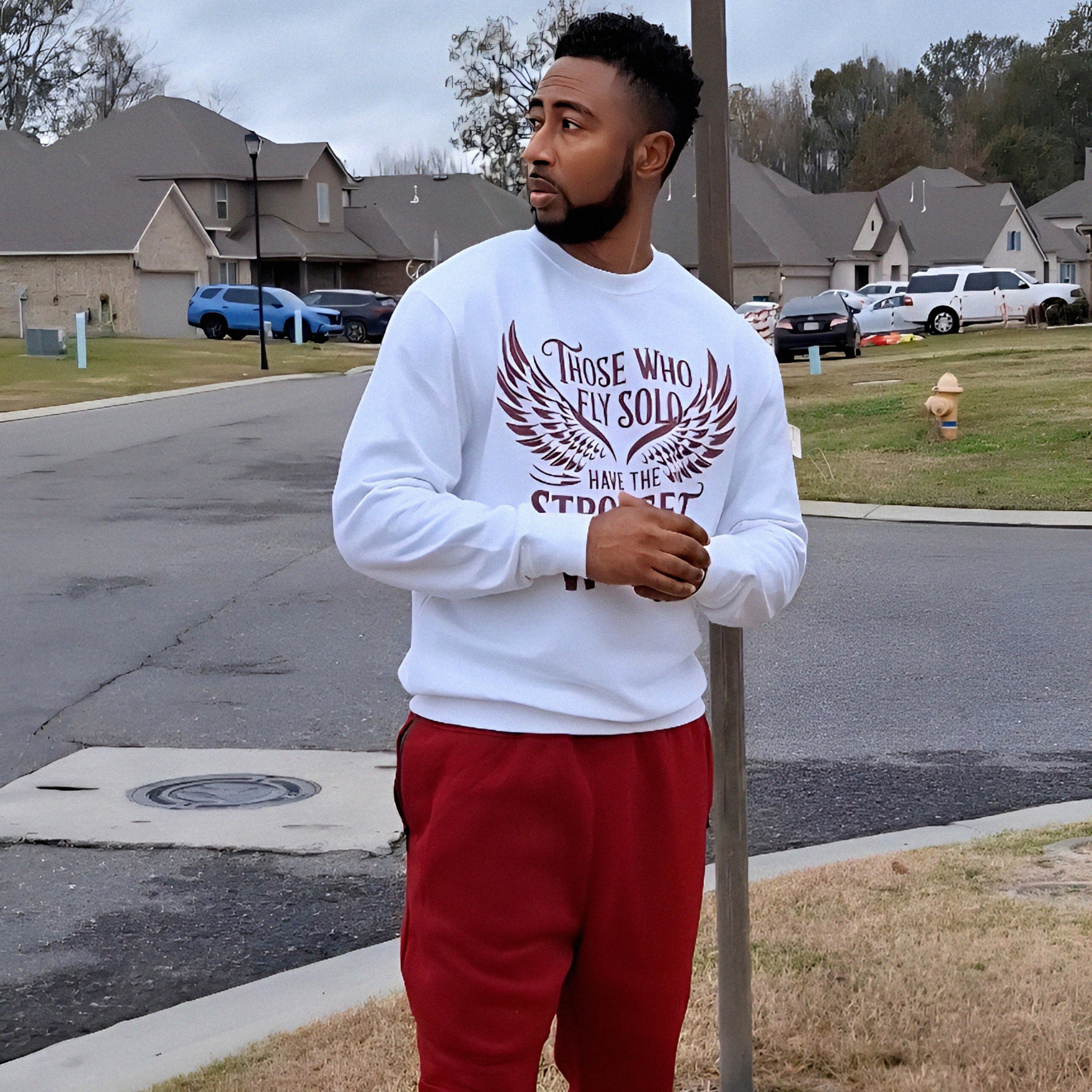  Unisex "Fly Solo" Team Red/White/Sweatshirt product thumbnail image