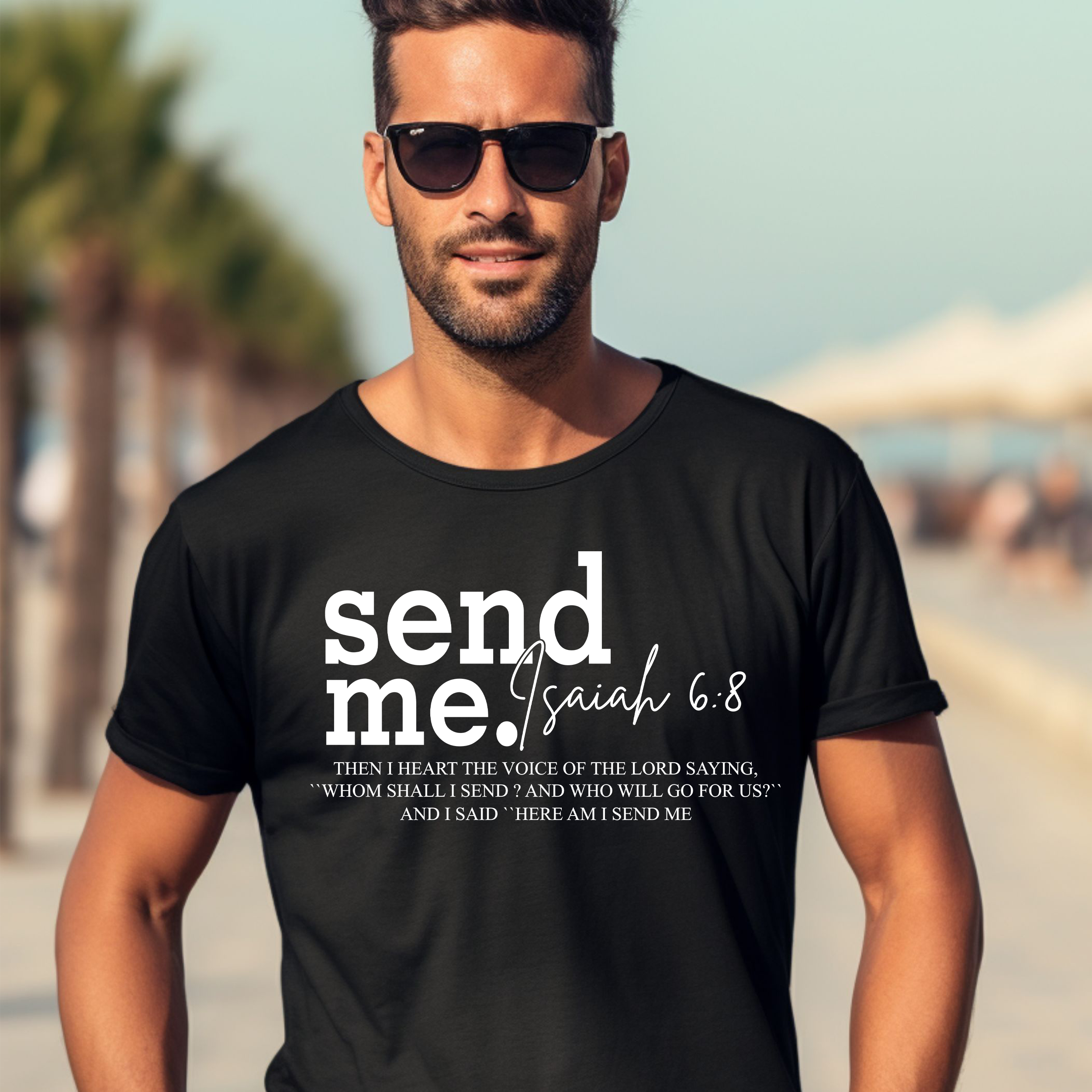 Send Me - Men's Christian T-Shirt product thumbnail image Send Me - Men's Christian T-Shirt product thumbnail image