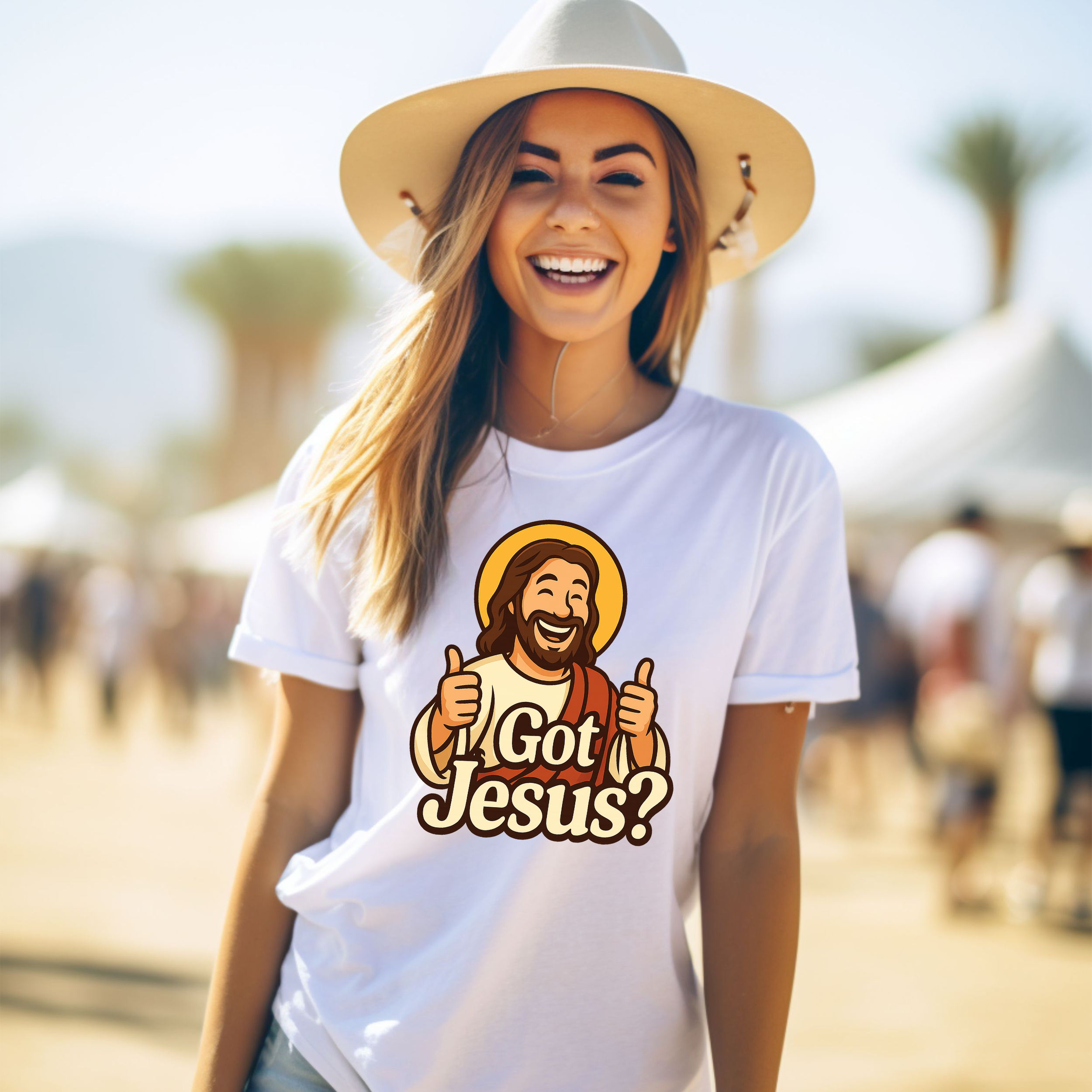 Got Jesus? - Women's Christian T-shirt product thumbnail image Got Jesus? - Women's Christian T-shirt product thumbnail image