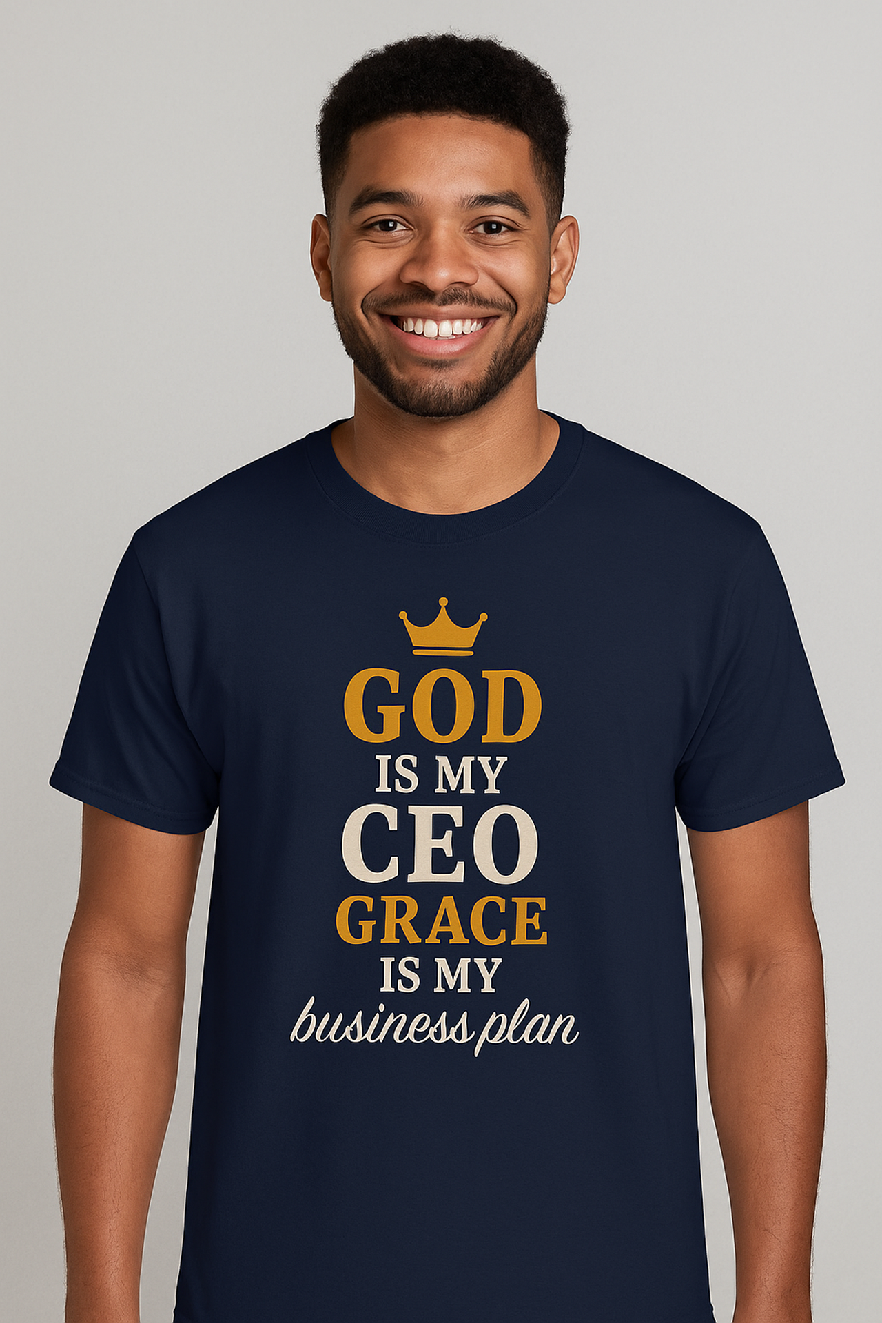 God Is My CEO, Grace Is My Business Plan | Gildan 64000 Unisex Tee product thumbnail image
