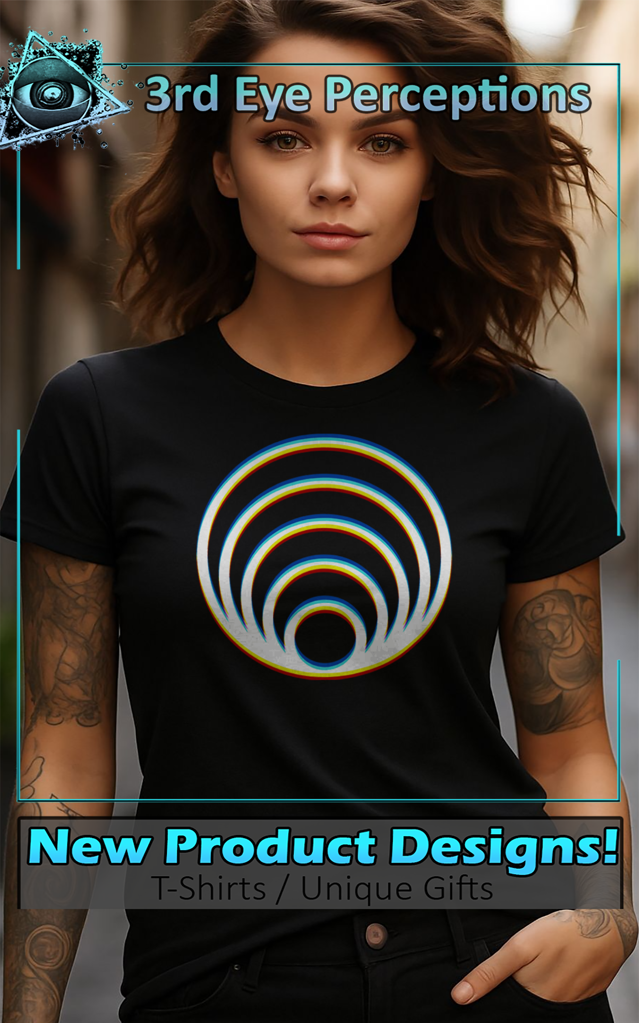 Retro EDM Rave Optical Illusion Cone