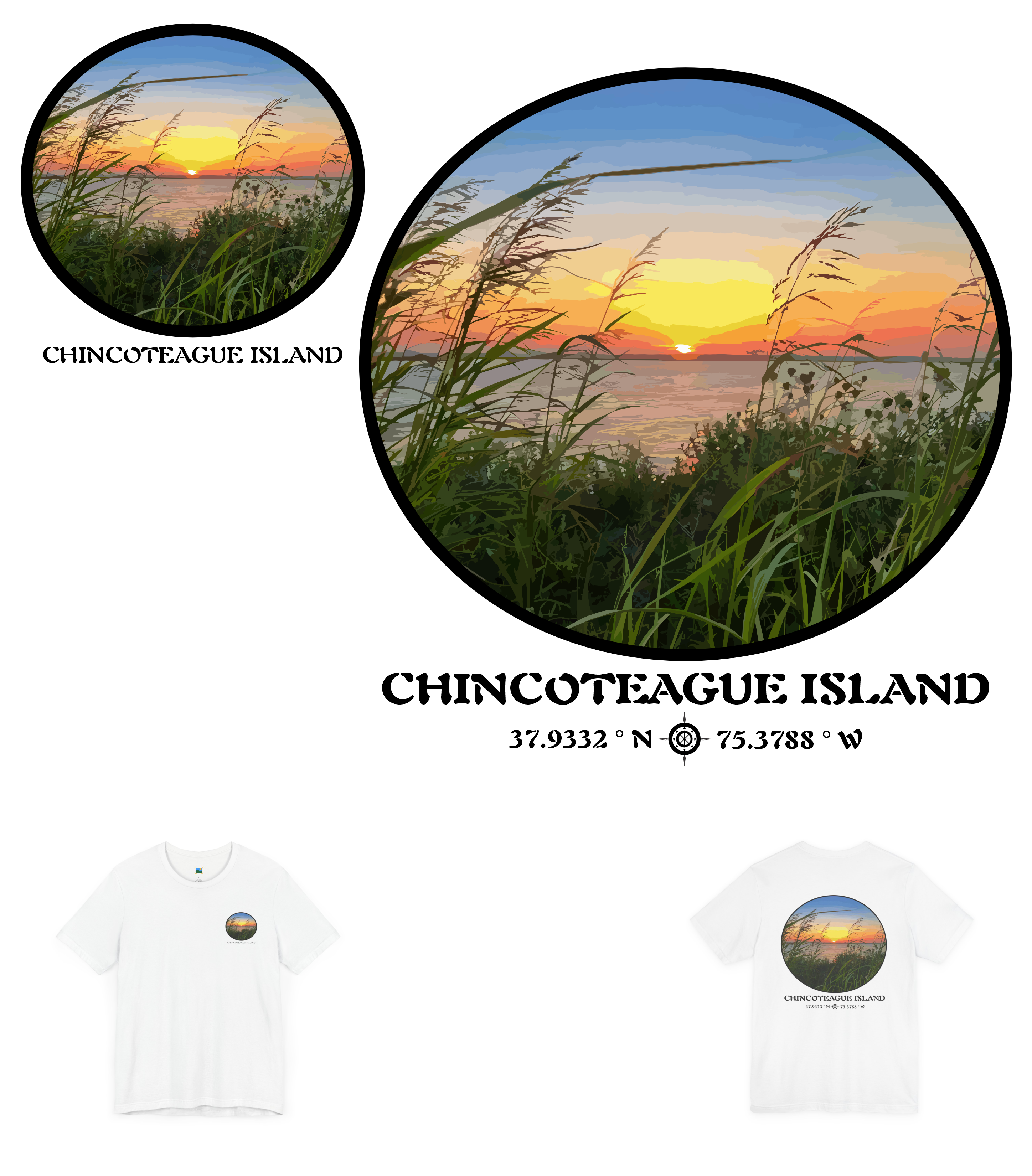 Bay Breeze - Short Sleeve T-Shirt - Chincoteague Island product thumbnail image