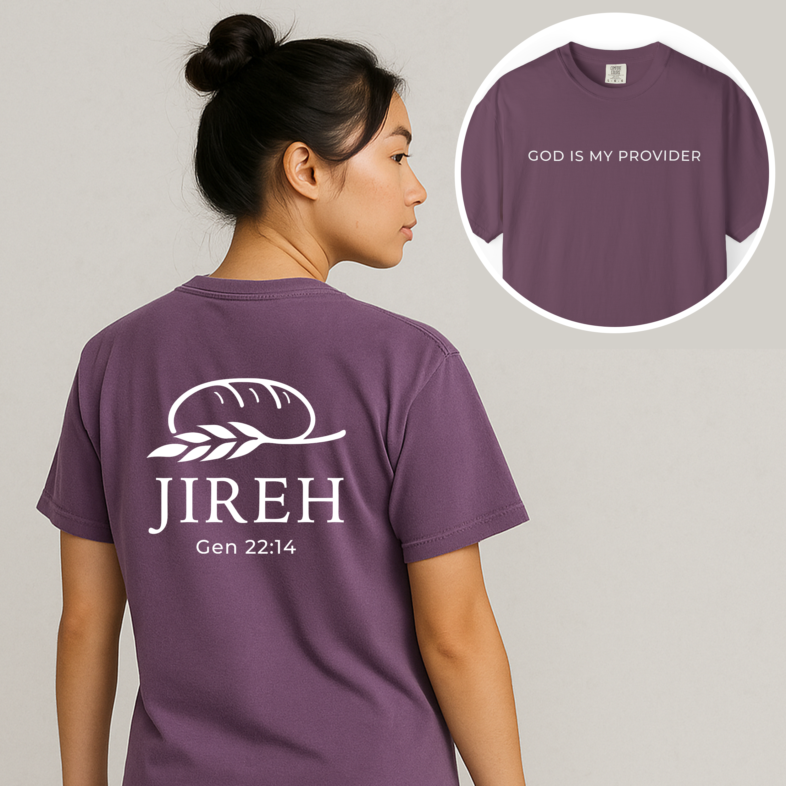 Jehovah Jireh - God is my Provider - Women's Christian Tshirt product thumbnail image Jehovah Jireh - God is my Provider - Women's Christian Tshirt product thumbnail image