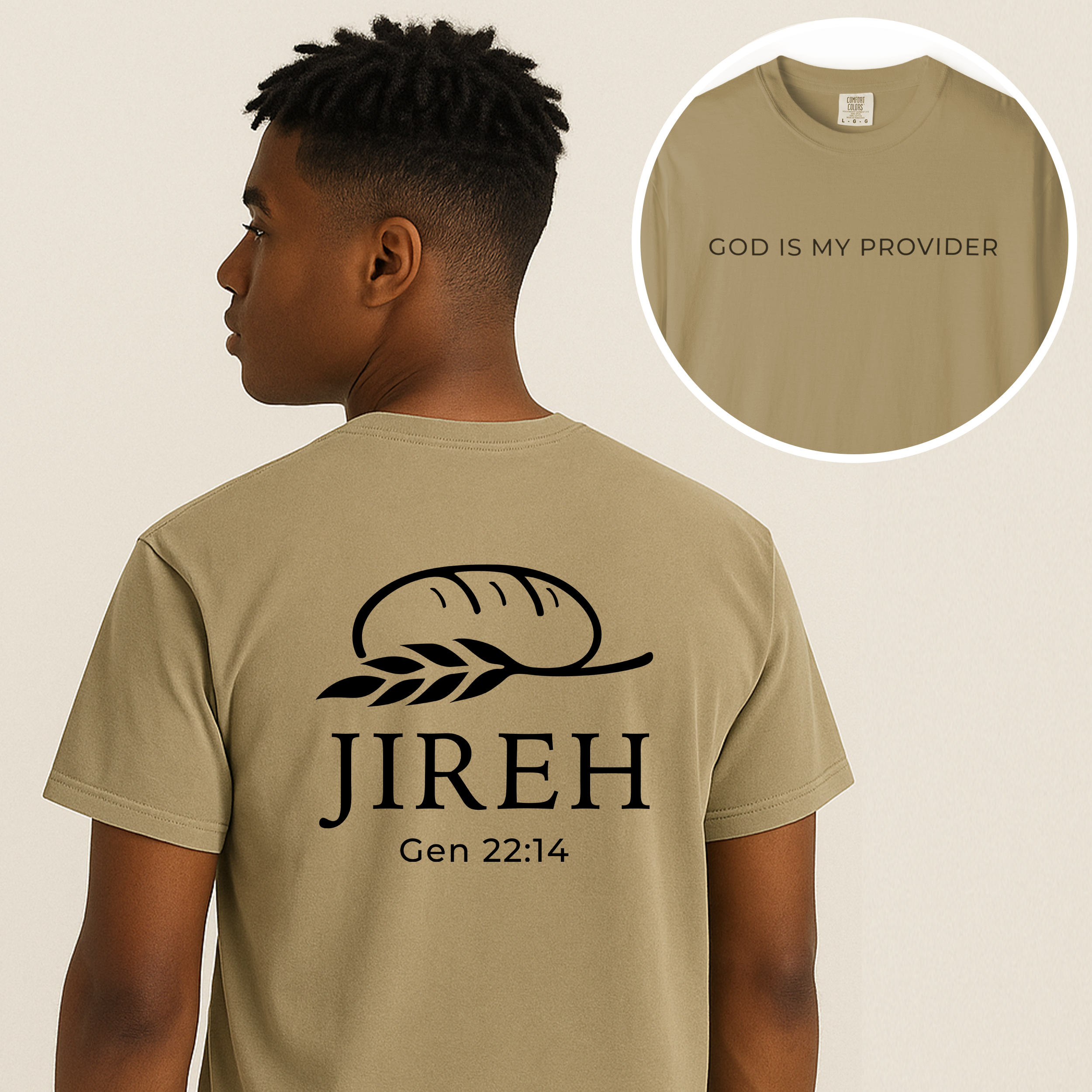 Jehovah Jireh - God is my Provider - Men's Christian Tshirt product thumbnail image Jehovah Jireh - God is my Provider - Men's Christian Tshirt product thumbnail image
